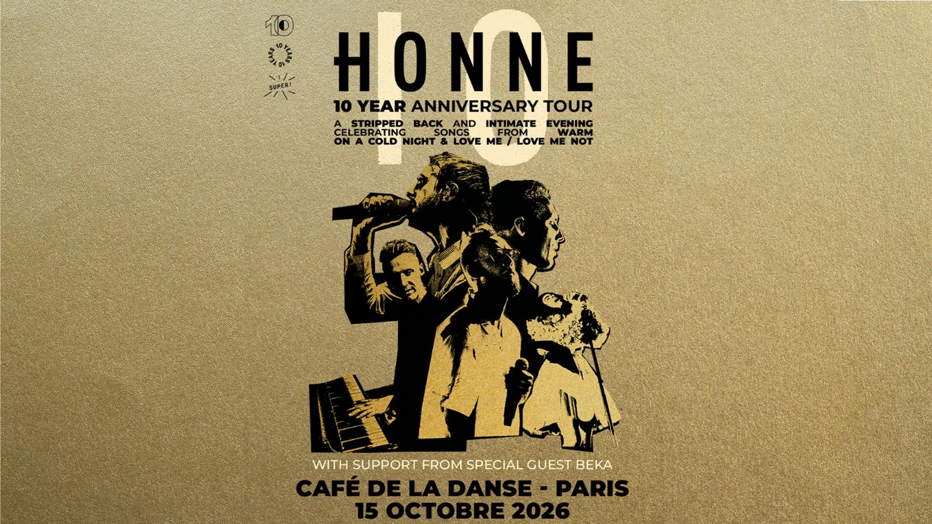 Honne - 15 Octobre : 10 Year Anniversary Tour Cover
