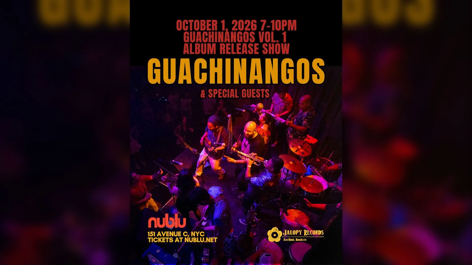 Guachinangos Album Release Show Cover
