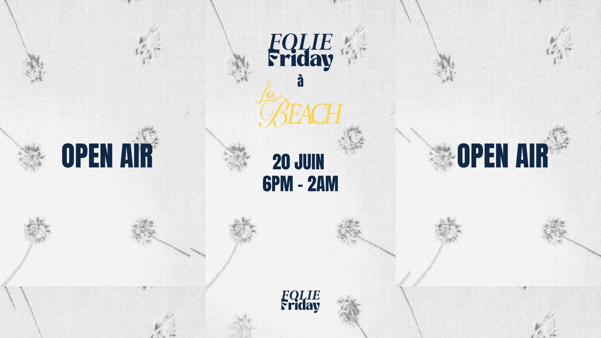 Folie Friday X La Beach Please (Open Air) - Beach Parisienne Cover