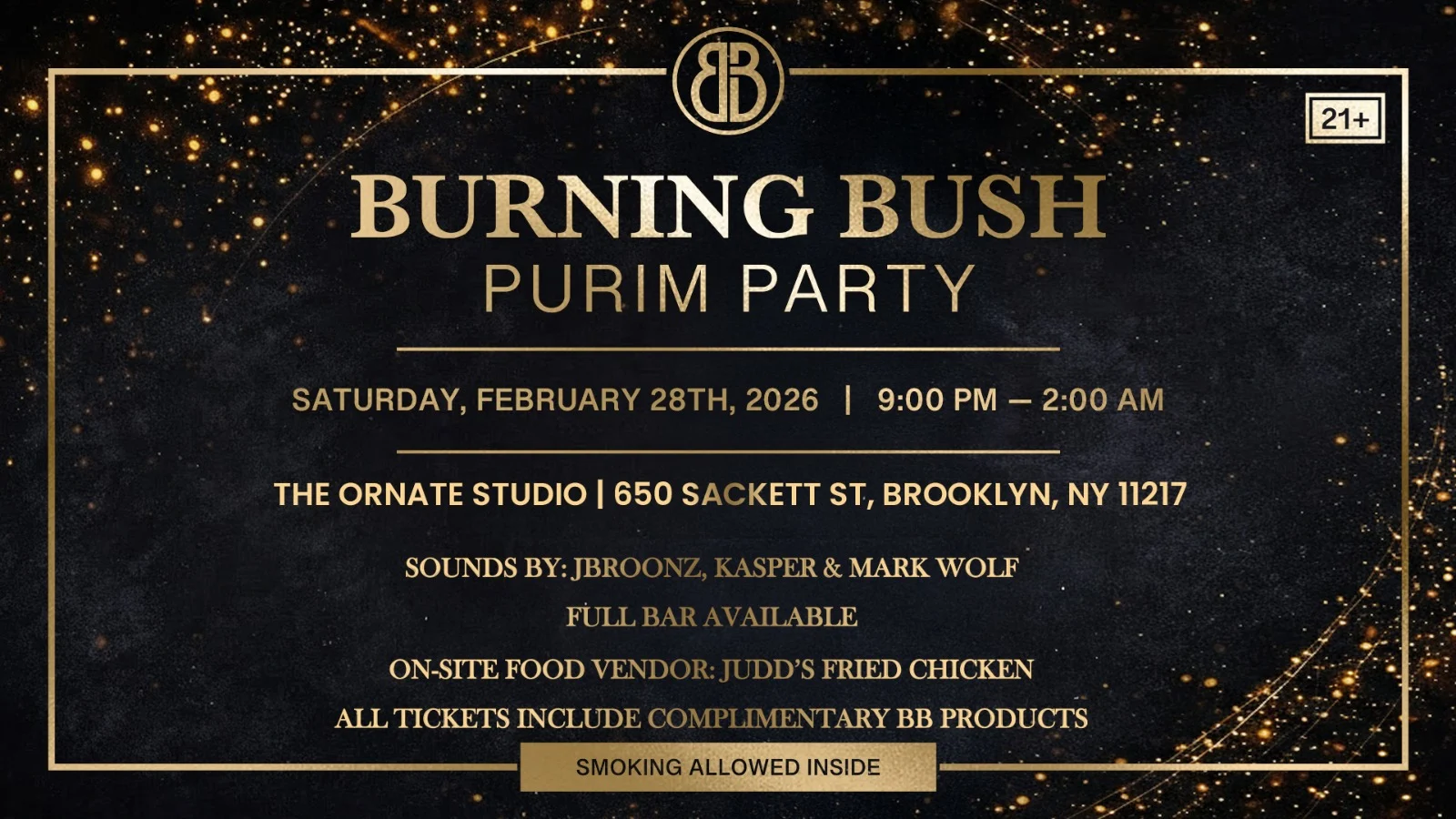 Burning Bush Purim Party Cover