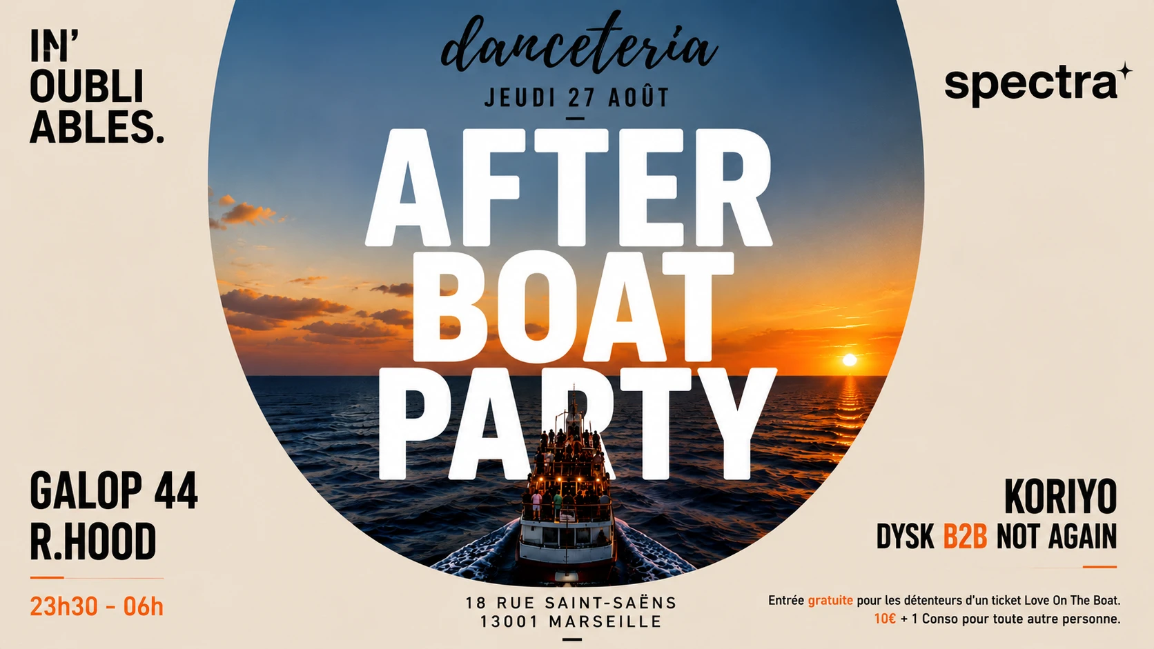 After Love On The Boat X Spectra X In'oubliables Cover