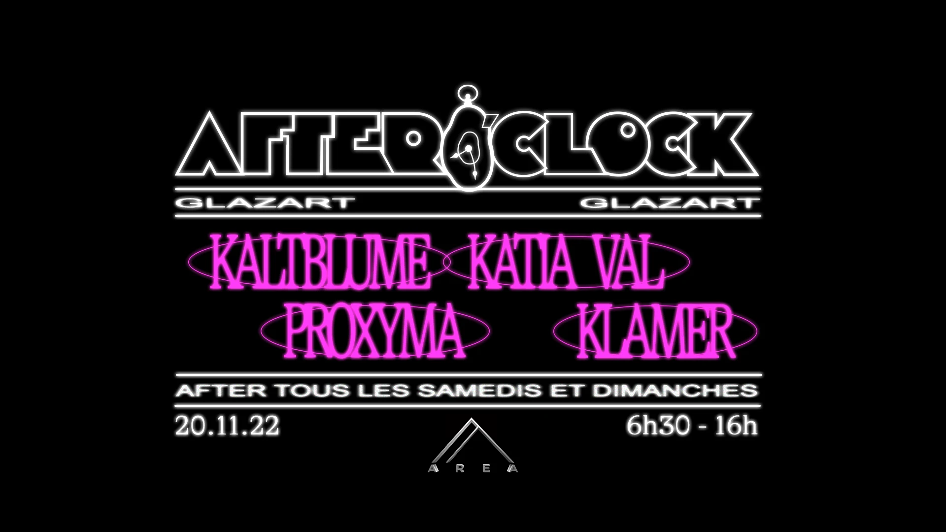 After O'clock‎ X Area: Proxyma, Kaltblume, Katia Val, Klamer Cover