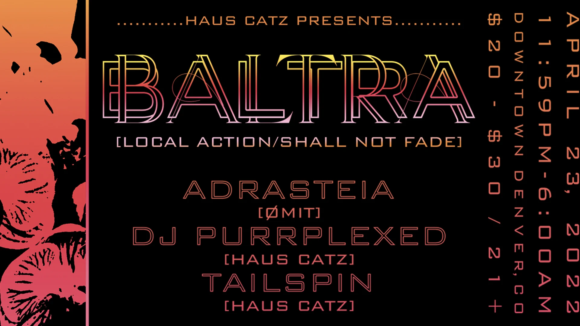 Haus Catz Presents Baltra + Adrasteia Cover