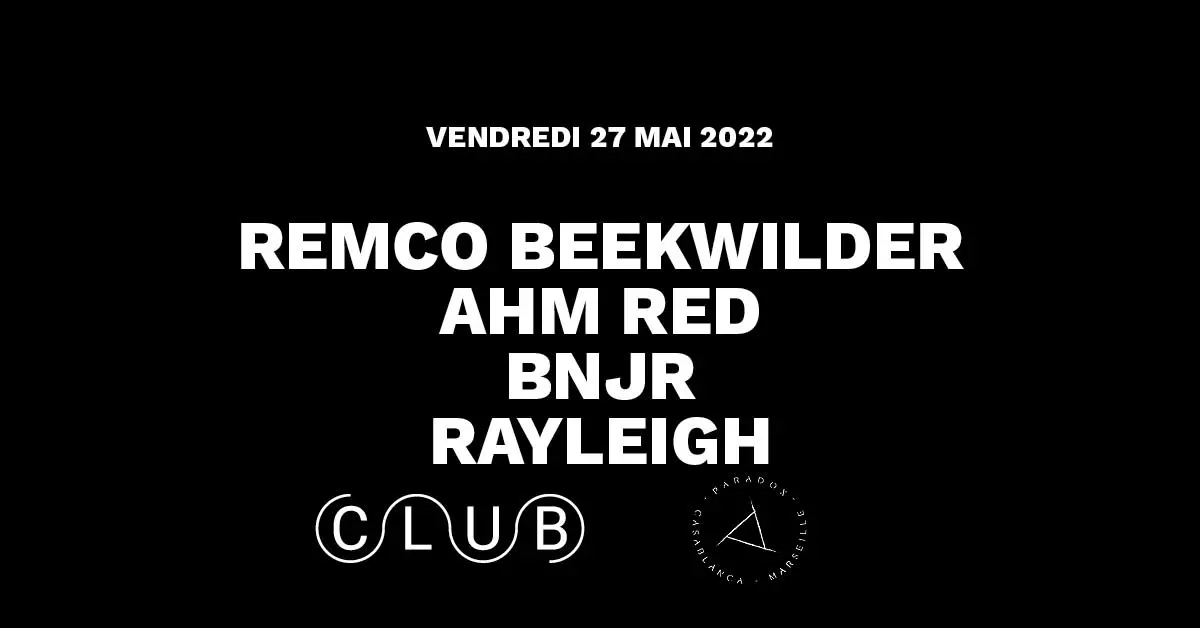 Remco Beekwilder + Ahm Red + Bnjr + Rayleigh ◆ #CC X #Paradox ◆  Cover