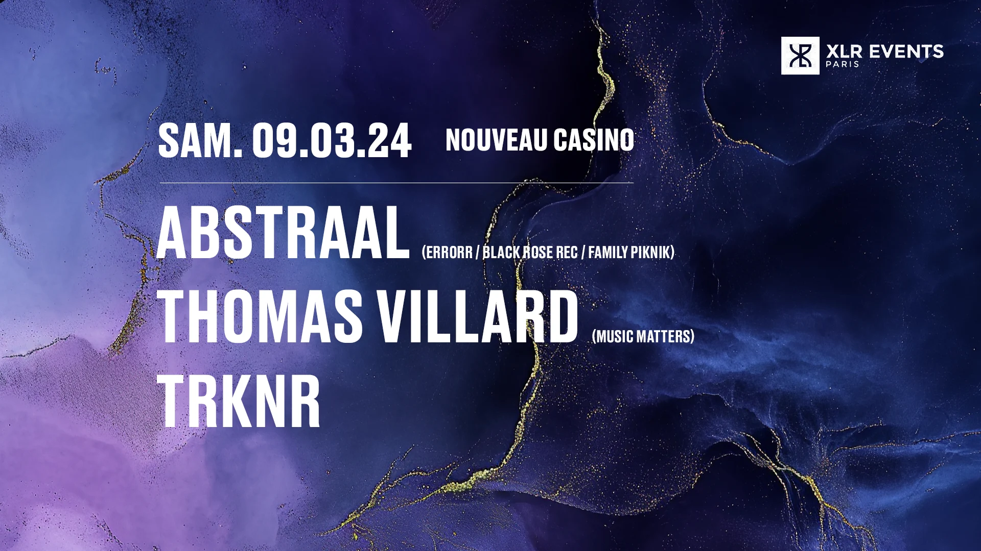 Xlr Events Paris Pres. Abstraal & Guests - Melodic Techno Cover