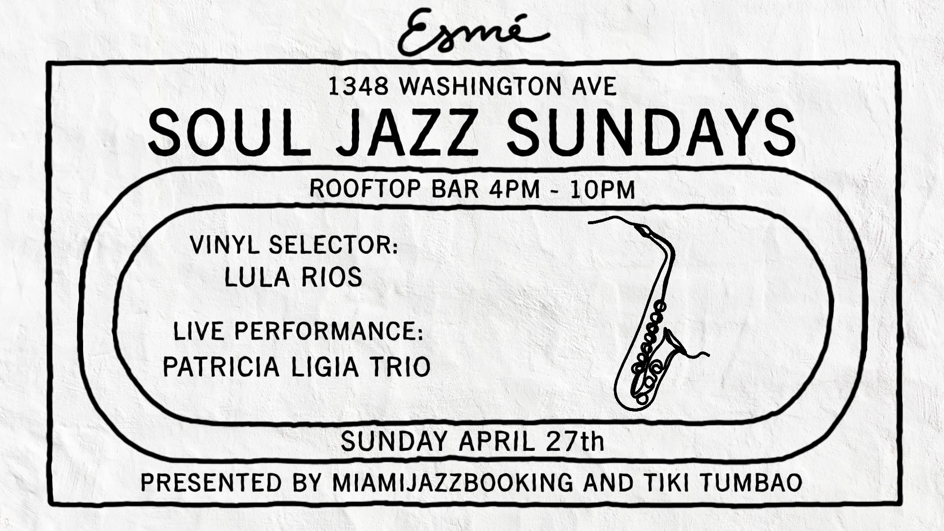 Soul Jazz Sundays With Patricia Ligia Trio And Dj Lula Rios Cover