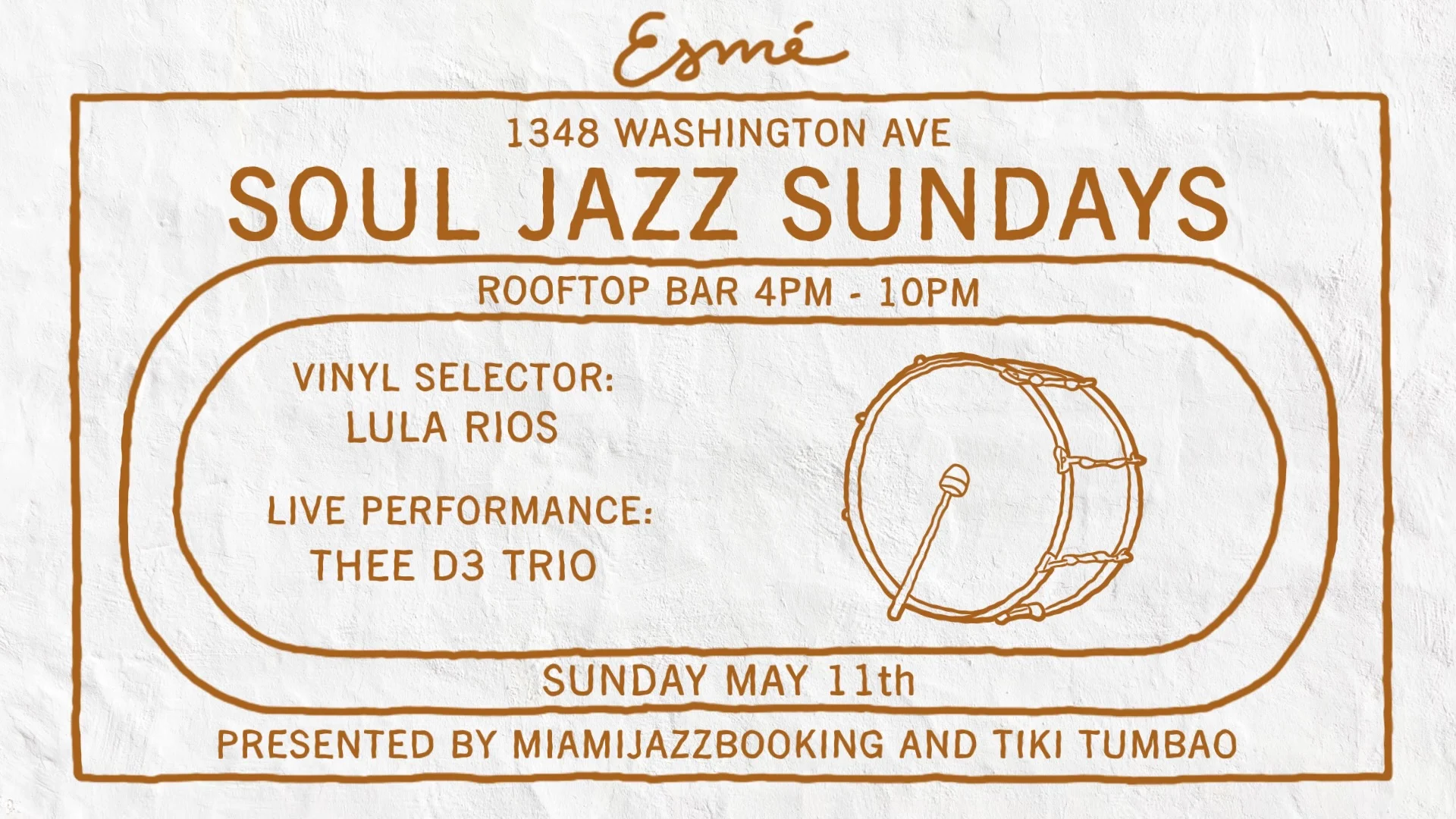 Soul Jazz Sundays With Thee D 3 Trio And Dj Lula Rios Cover