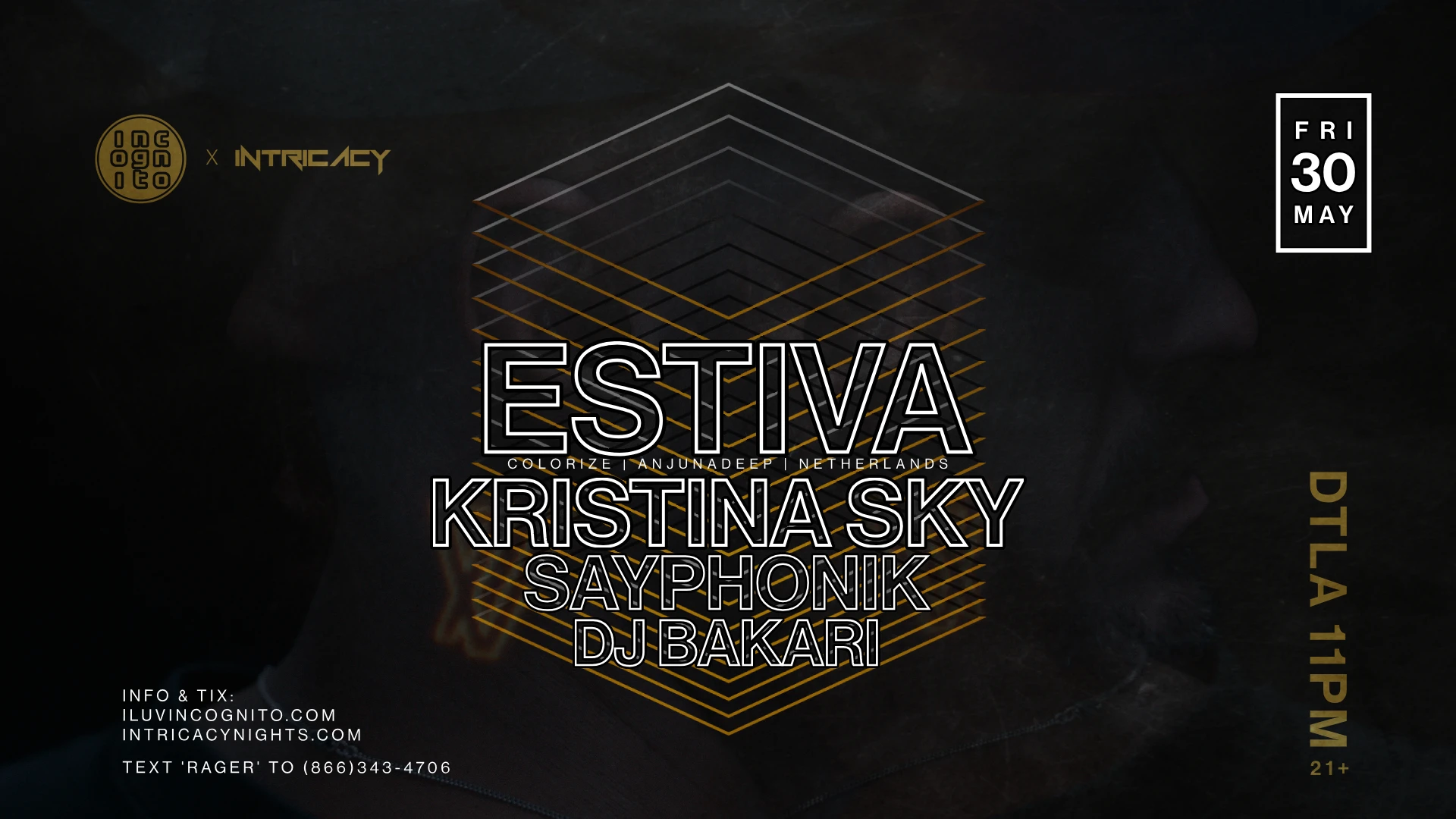 Incognito X Intricacy: Estiva (Anjunadeep) & Kristina Sky Cover