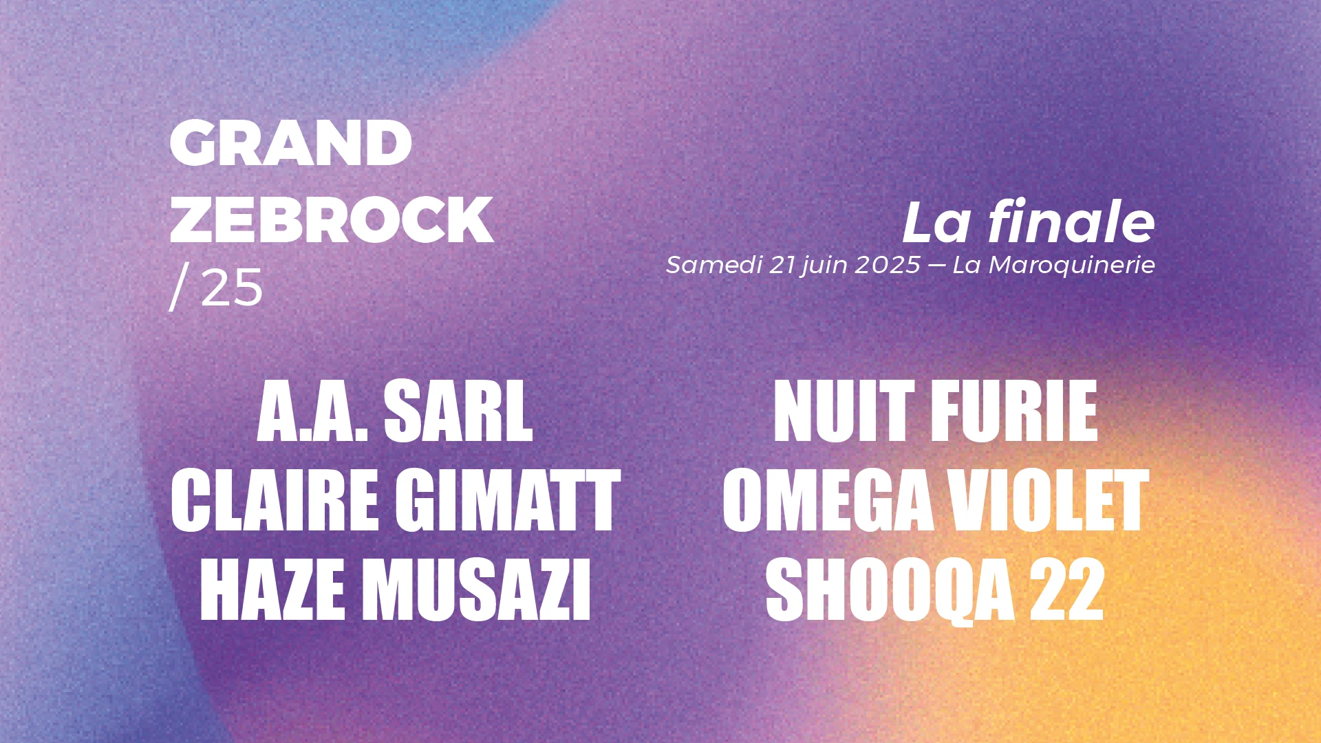 Finale Du Grand Zebrock ! Cover