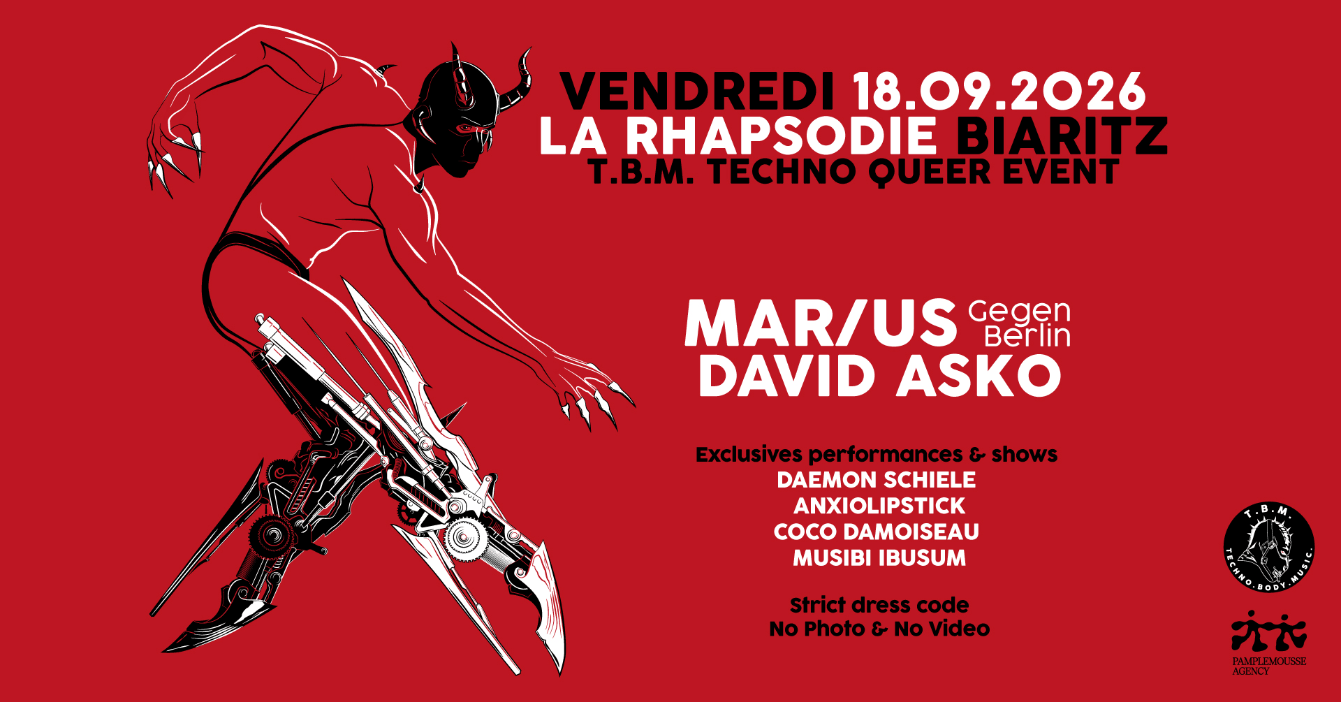 Tbm W Mar/Us (Gegen, Berlin) & David Asko @ La Rhapsodie Cover