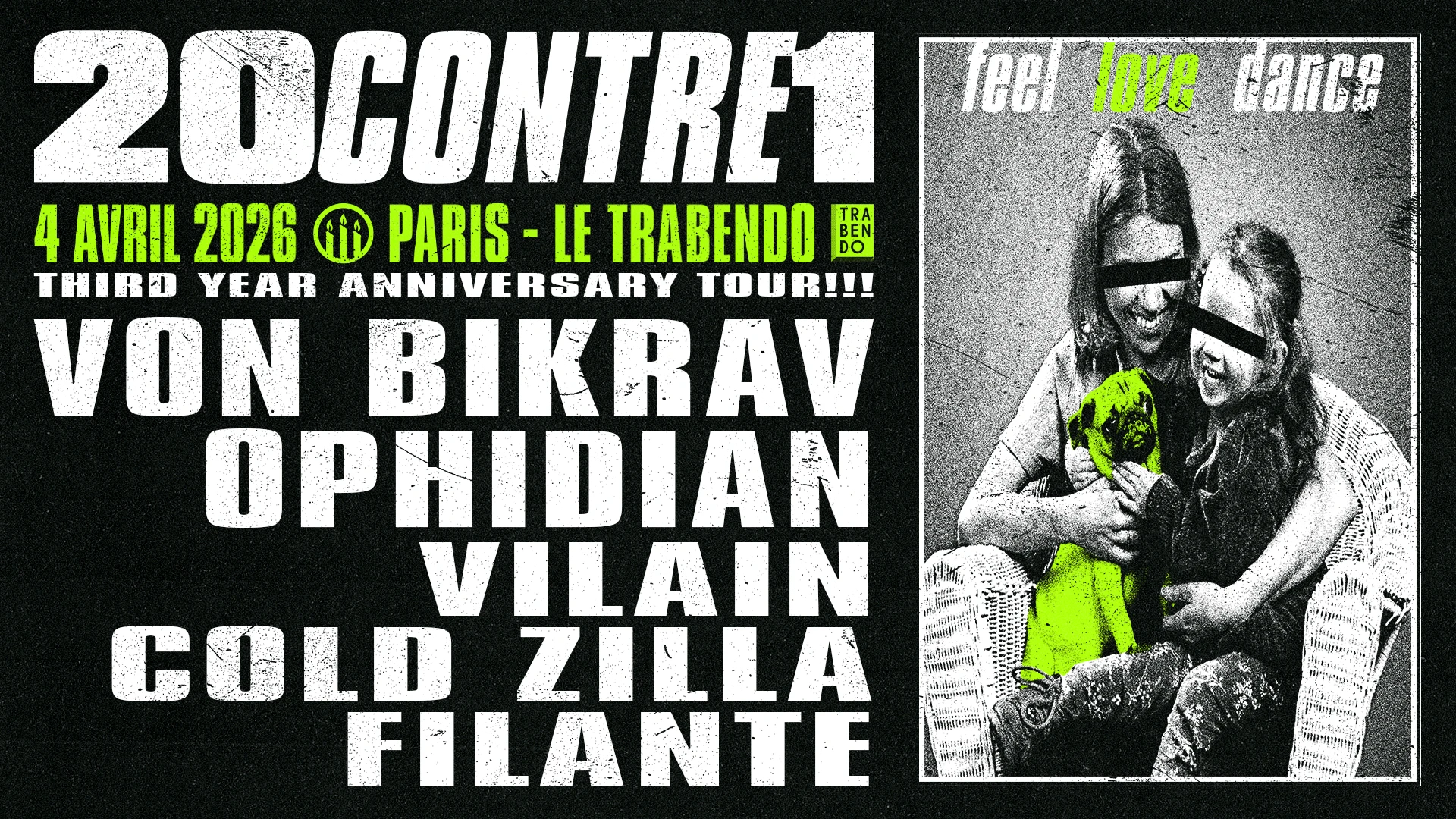 20contre1 - Von Bikrav, Ophidian, Vilain & More Cover