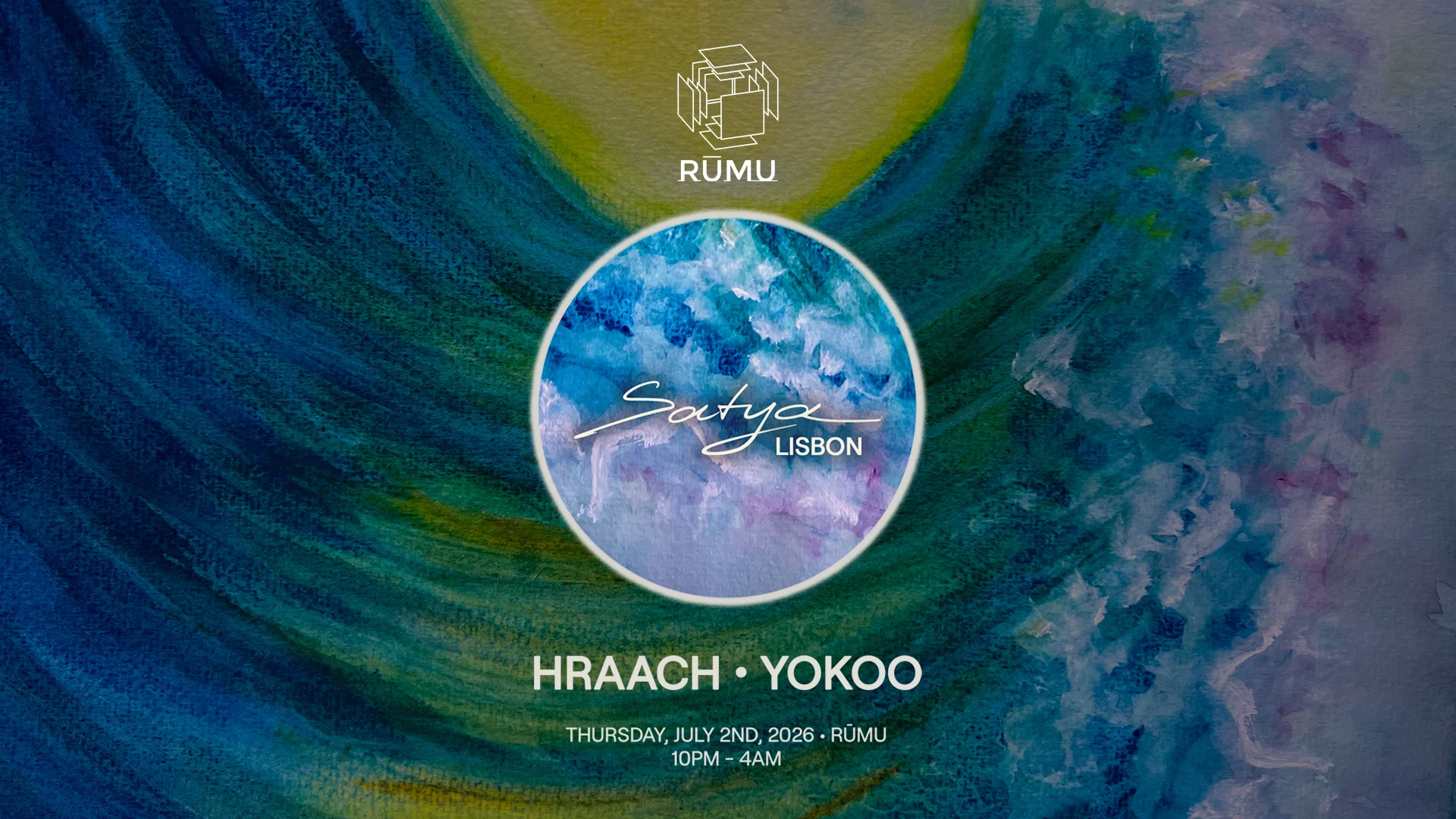 Satya Label Night W/ Hraach & Yokoo Cover