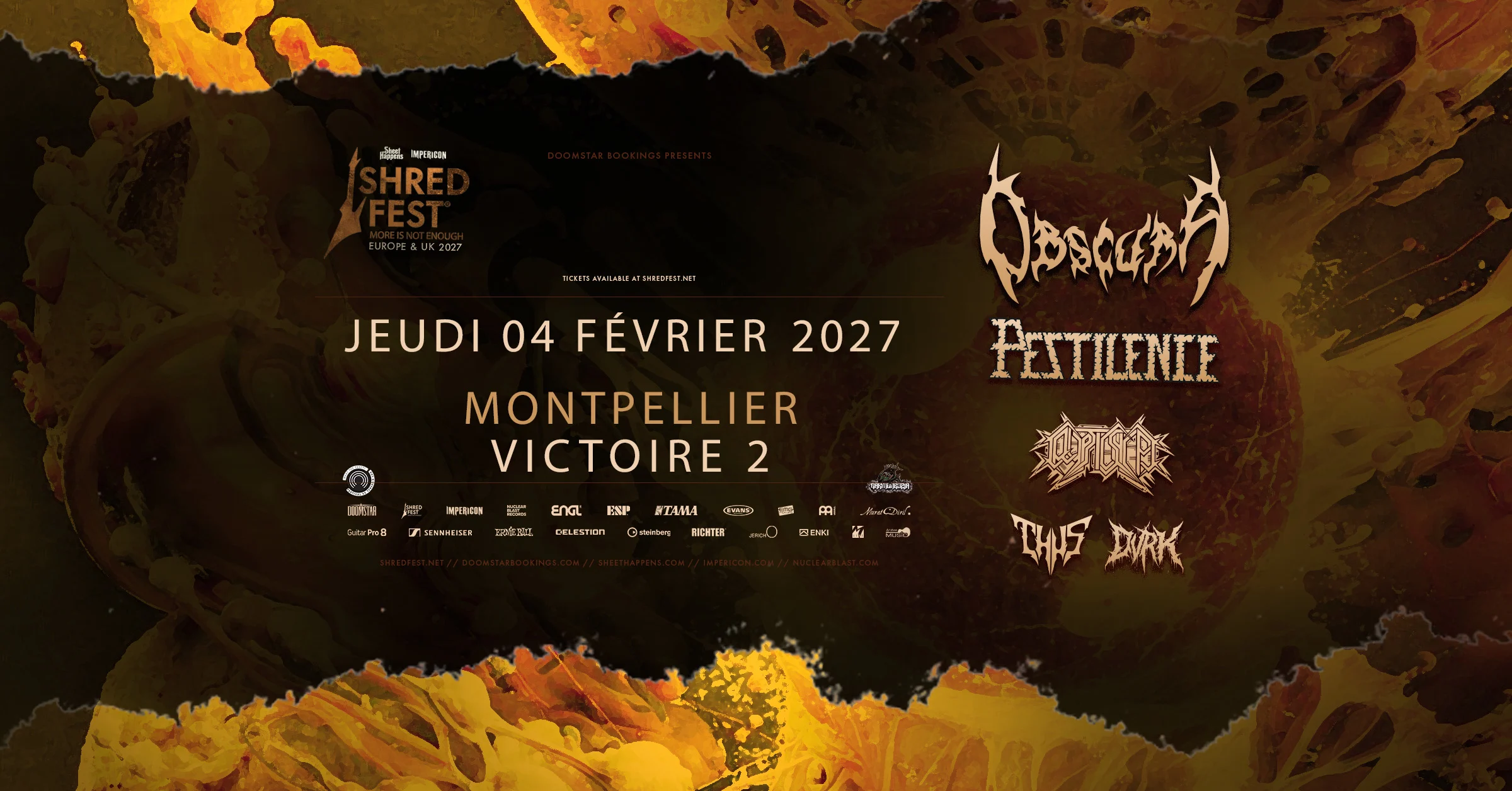 Shred Fest - Obscura, Pestilence, Cryptic Shift, Thus, Dvrk Cover