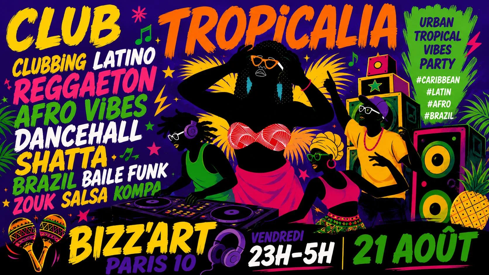 Club Tropicalia 21/8 ~ Afro, Latin, Caribbean, Brazil Vibes! Cover