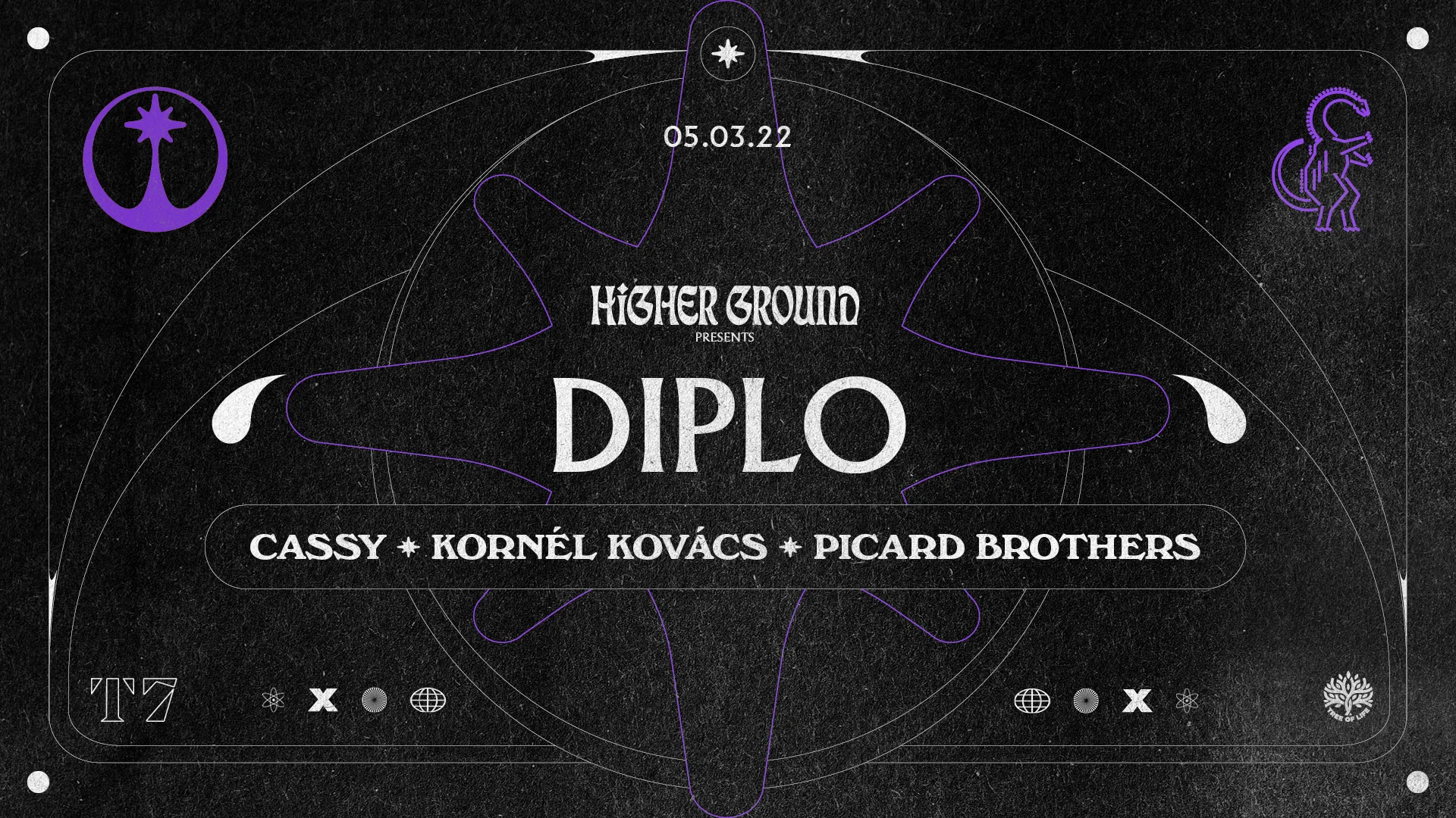 T7 X Higher Ground : Diplo  Cover