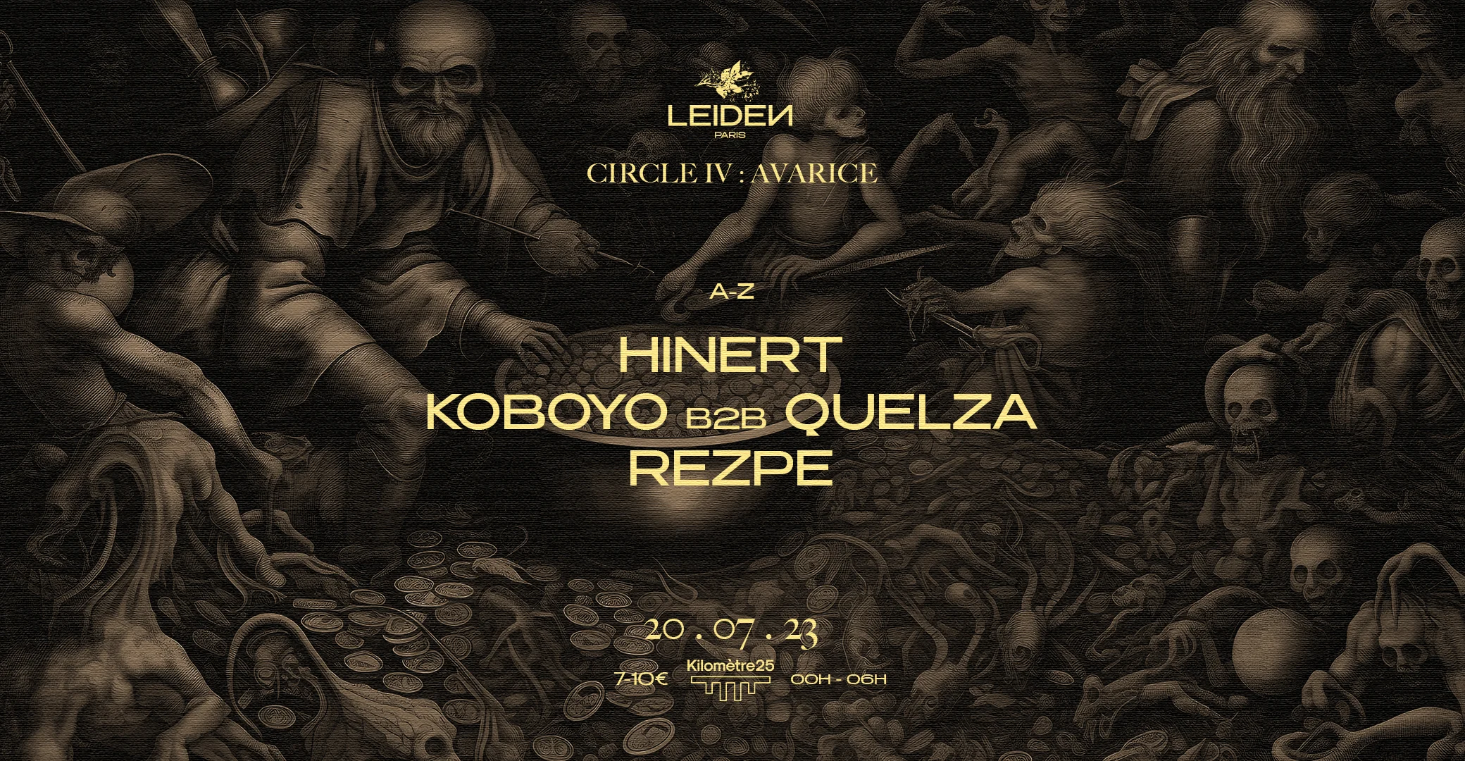 Km25 X Leiden Night #4 : Koboyo B2b Quelza, Hinert & Rezpe Cover