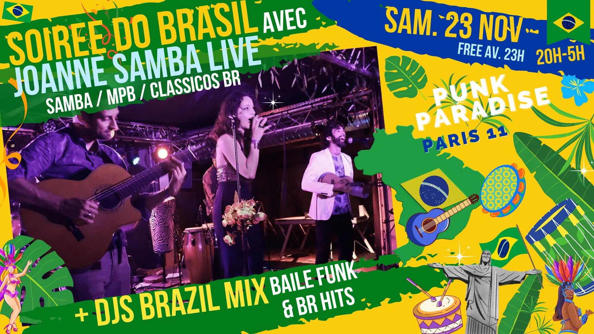 Soirée Do Brasil Live Samba + Clubbing Baile & Brazil Mix !! Cover