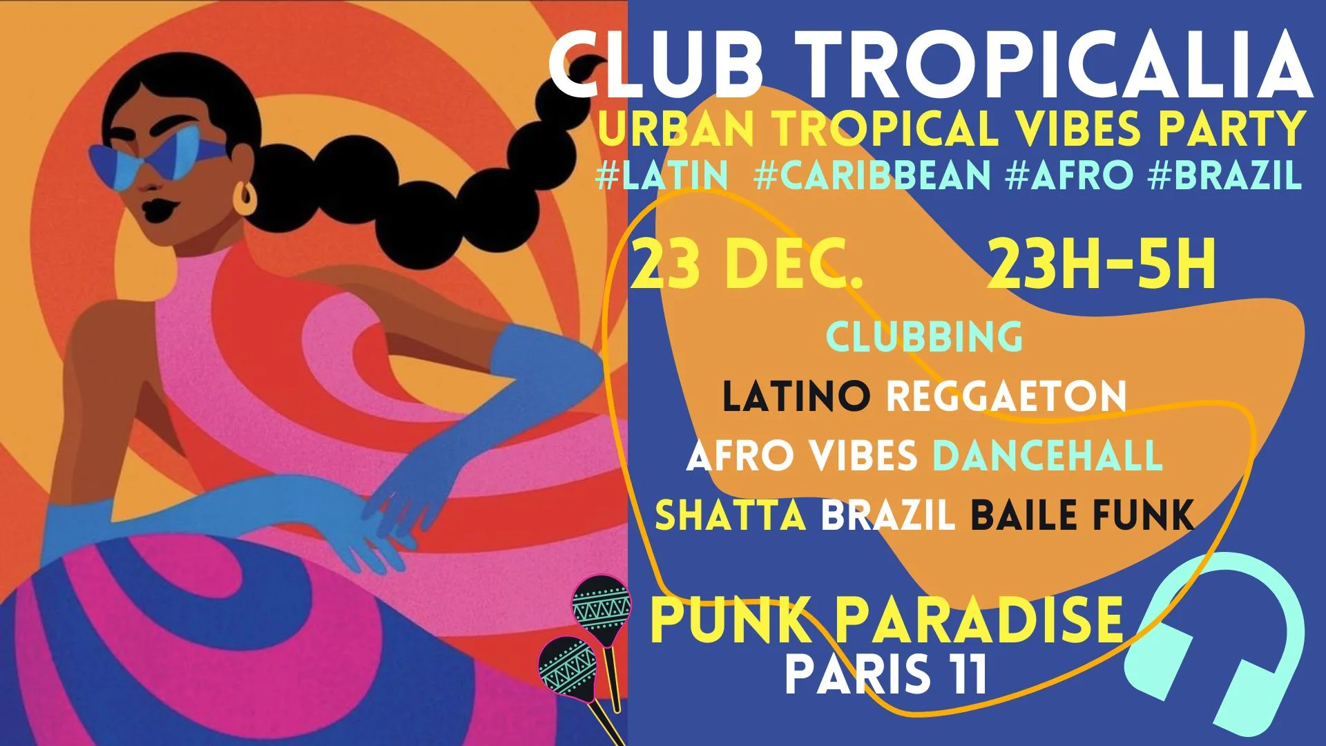 Club Tropicalia 23/12 ~Latin, Afro, Caribbean, Brazil Party! Cover