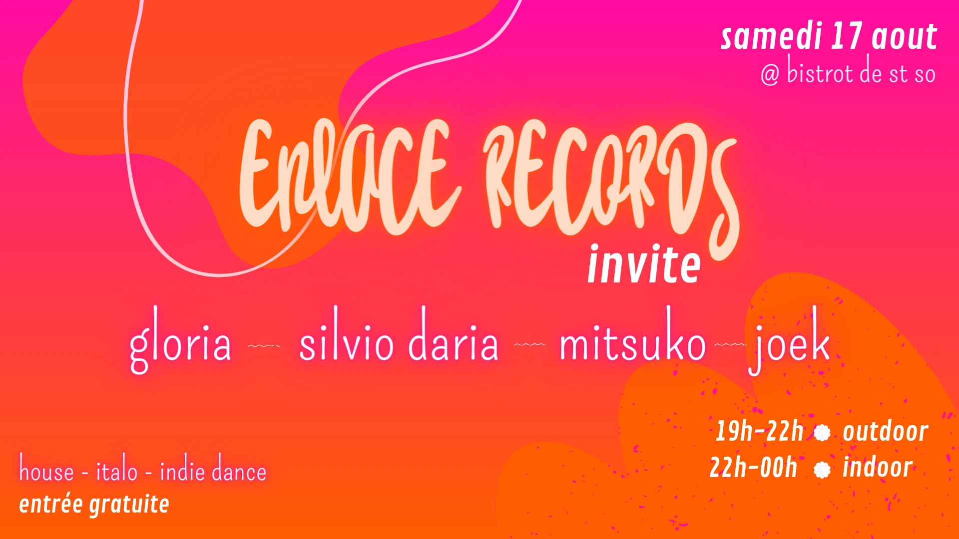 Enlace Invite Gloria + Silviodaria + Mitsuko + Joek Cover