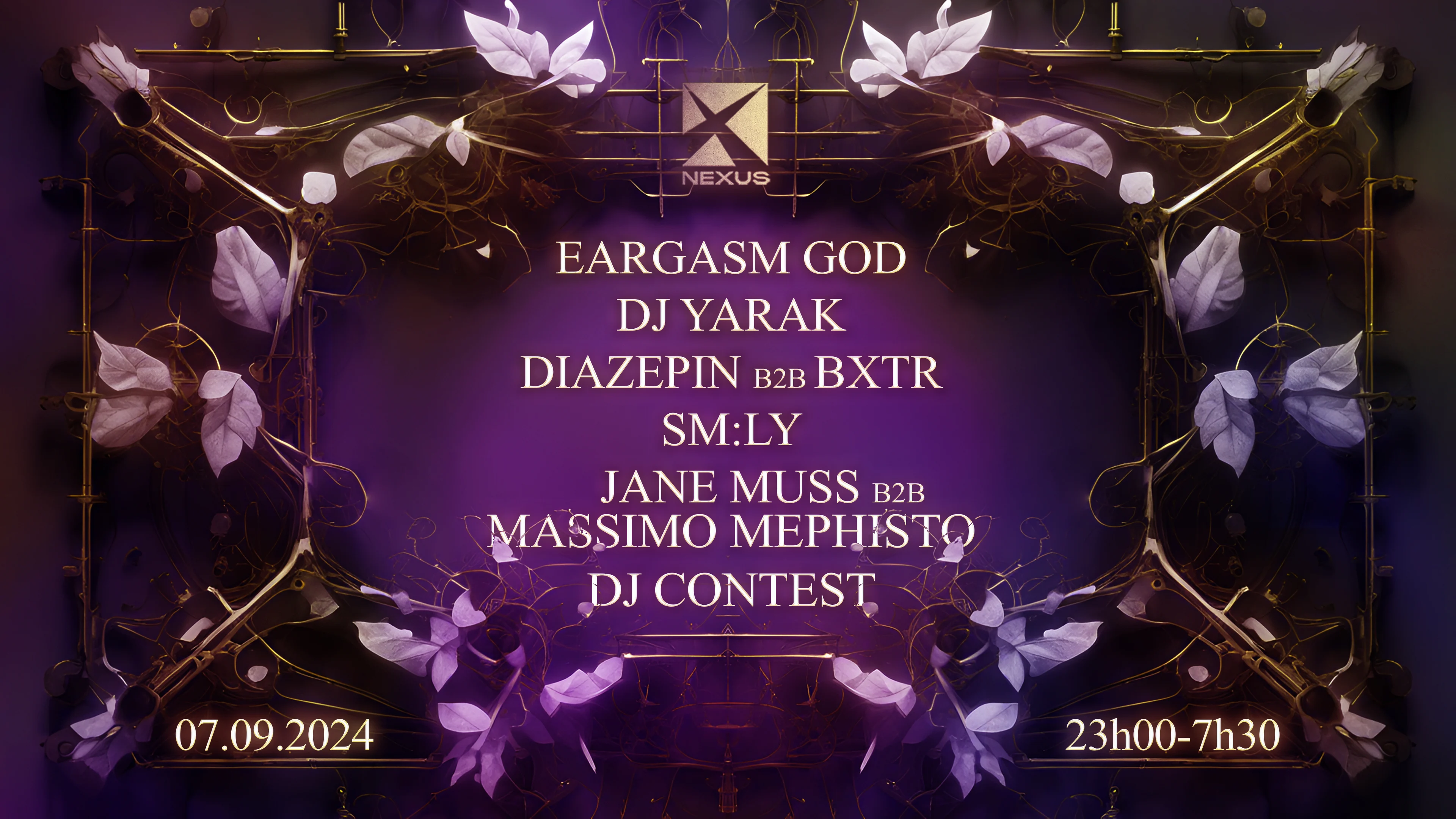 Nexus : Eargasm God - Dj Yarak - Diazepin B2b Bxtr And More Cover