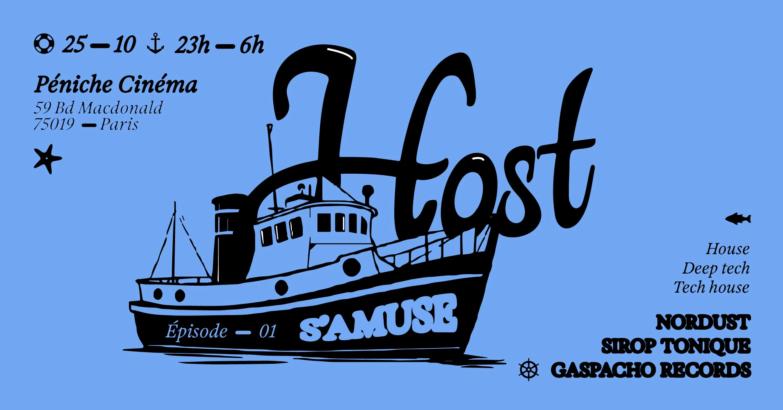 Host S'amuse W/ Nordust, Gaspacho Records & Sirop Tonique Cover