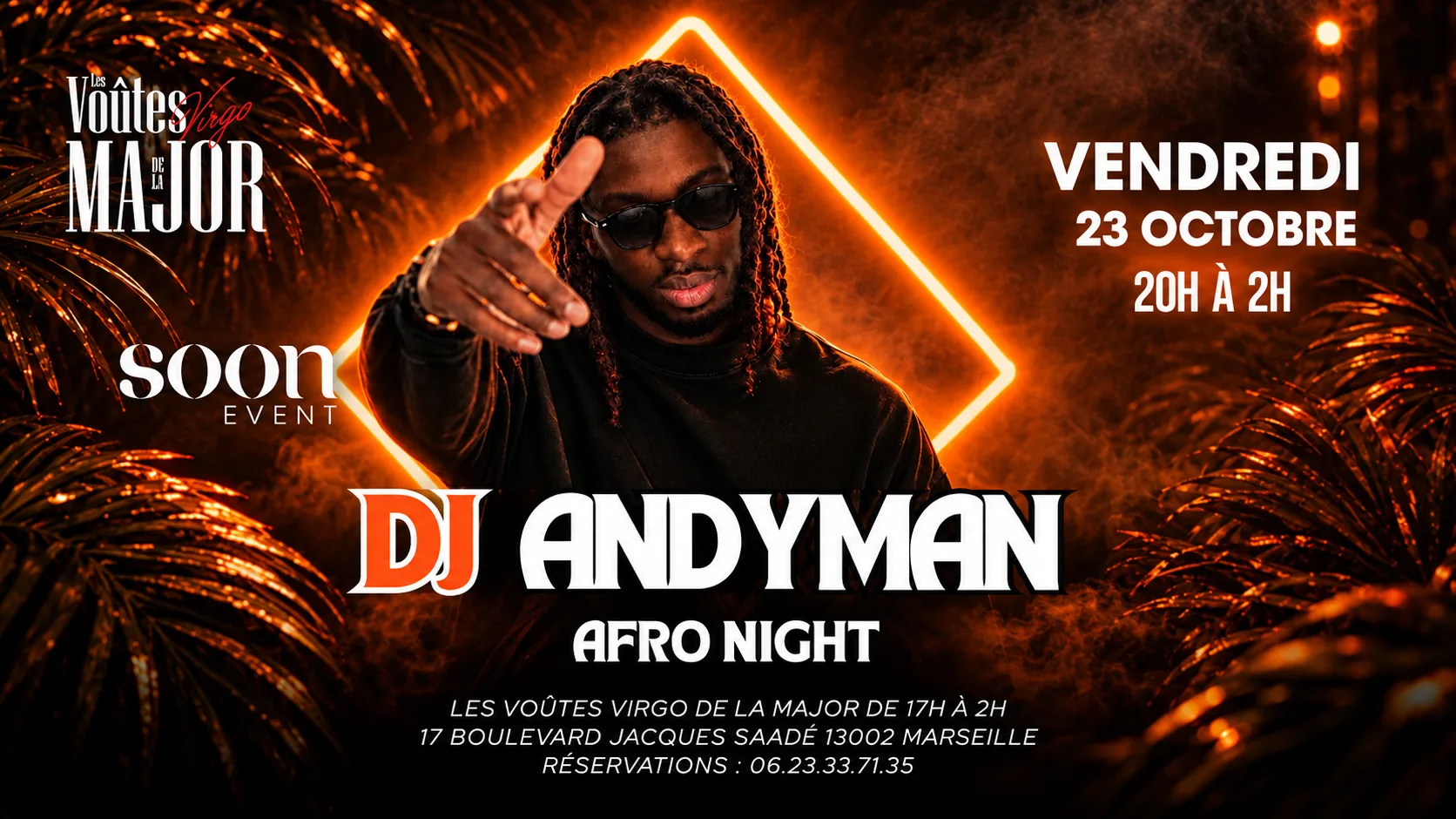 Afro Night - Dj Andyman - Afro & Shatta - Entrée Gratuite Cover