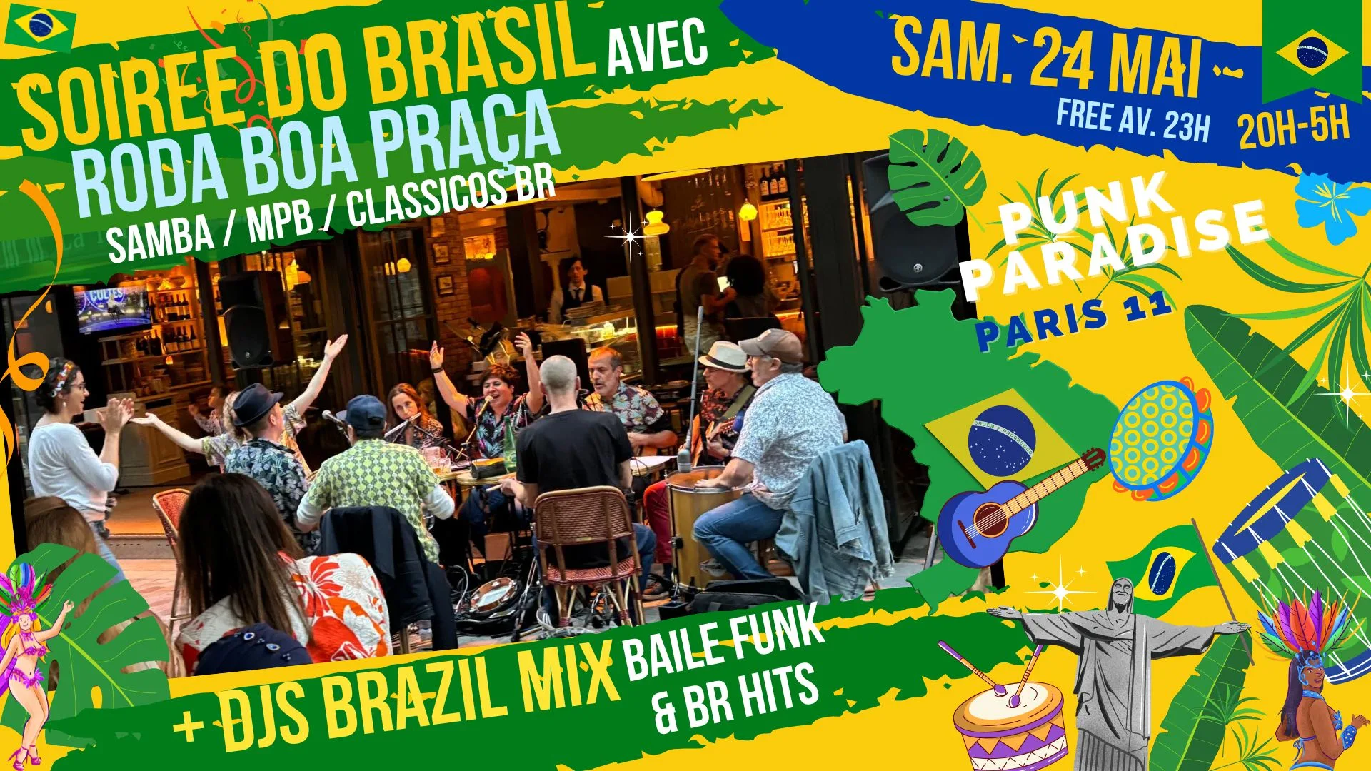 Soirée Do Brasil Live Samba + Clubbing Baile & Tropical Mix Cover