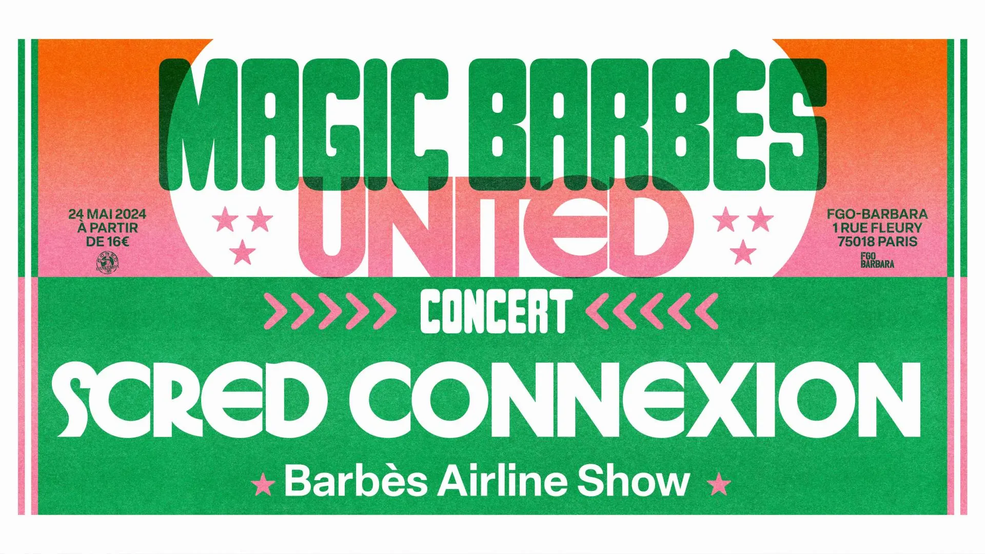 Scred Connexion, Barbès Airline Show Cover