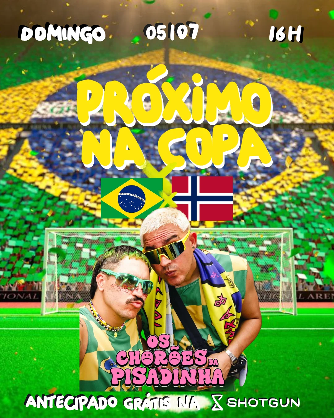 Jogo Brasil + Chorões Da Pisadinha - Karaokê, Jam, Pista Cover