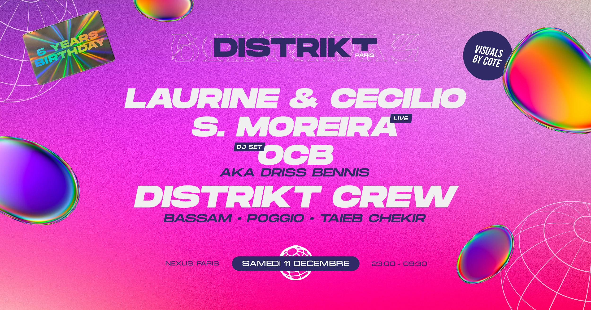 Distrikt Paris 6 Years: Laurine & Cecilio • S. Moreira • Ocb Cover
