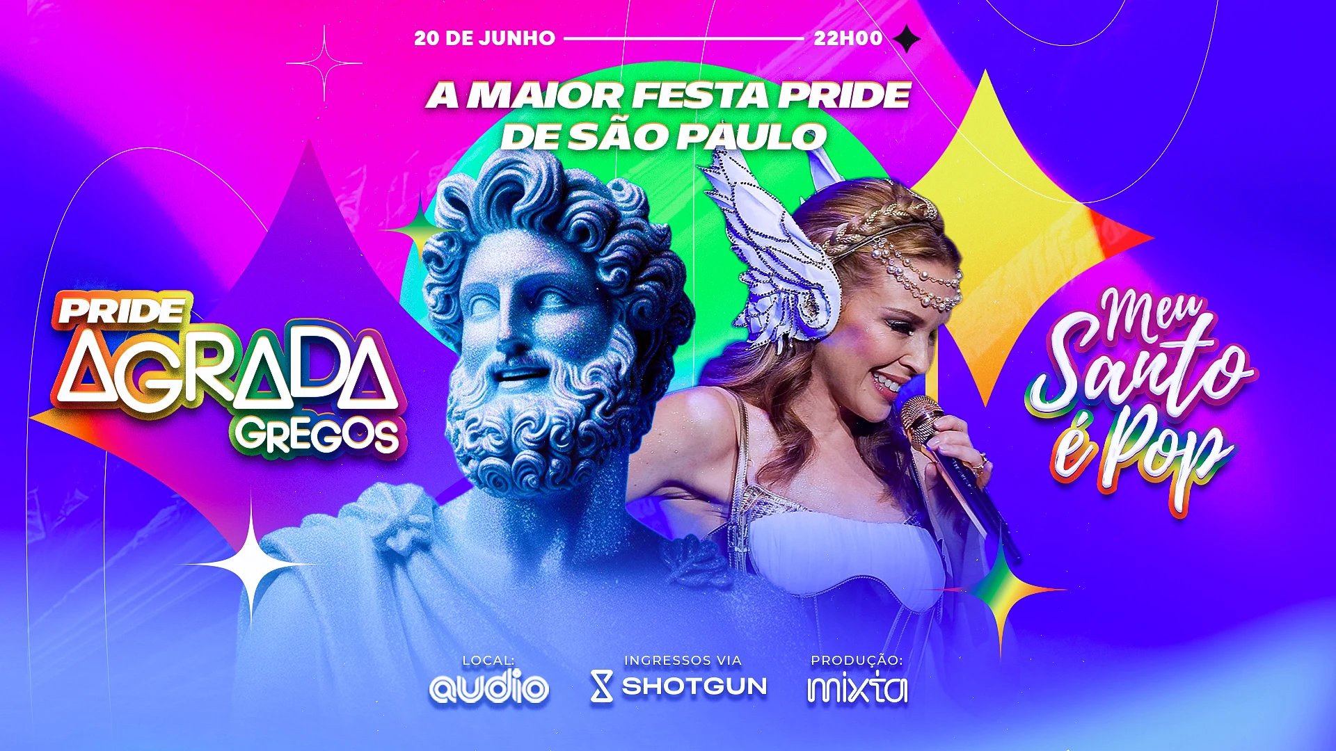 Pride Agrada Gregos + Meu Santo É Pop Cover