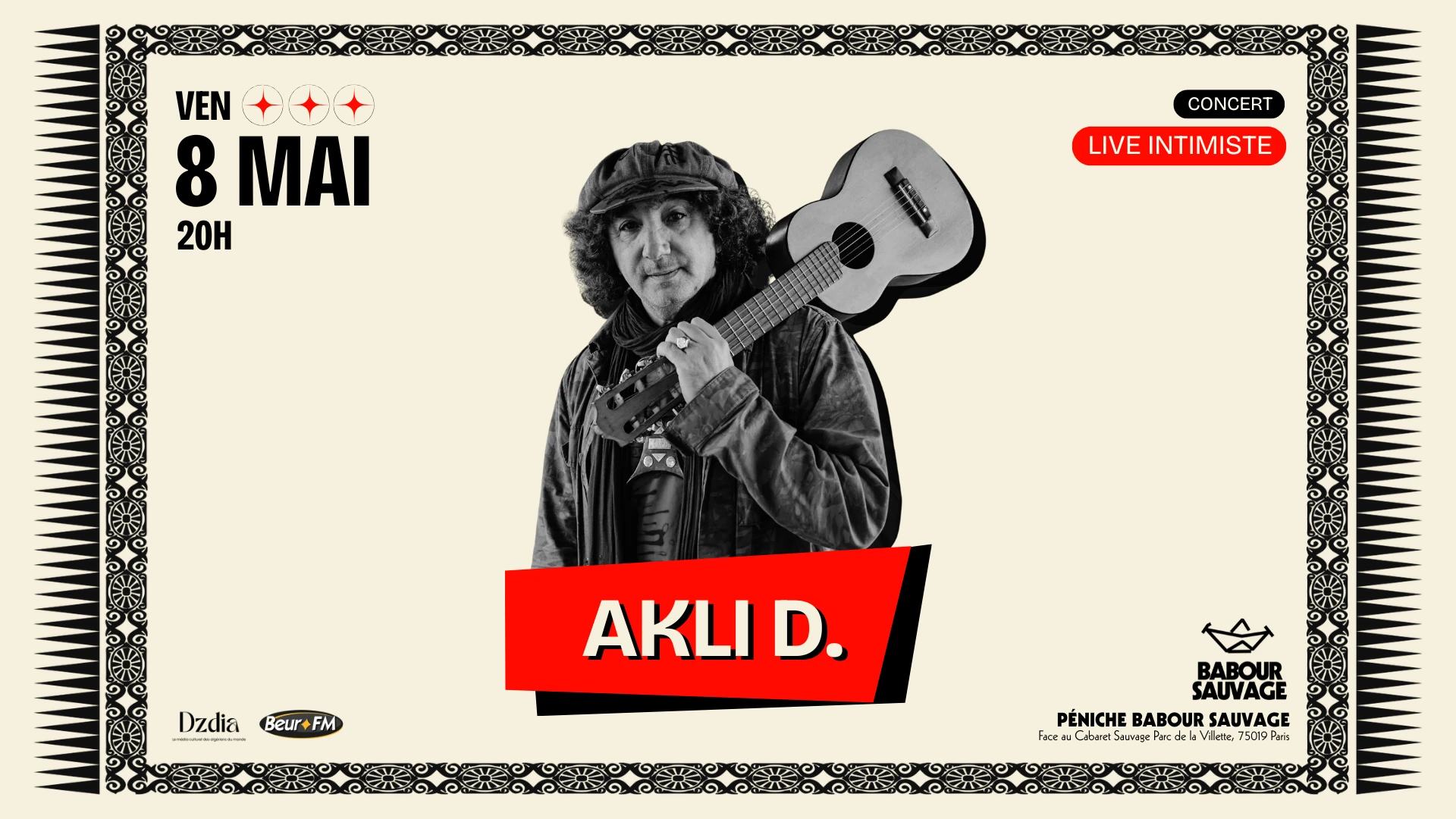 Akli D. Au Babour Sauvage Cover
