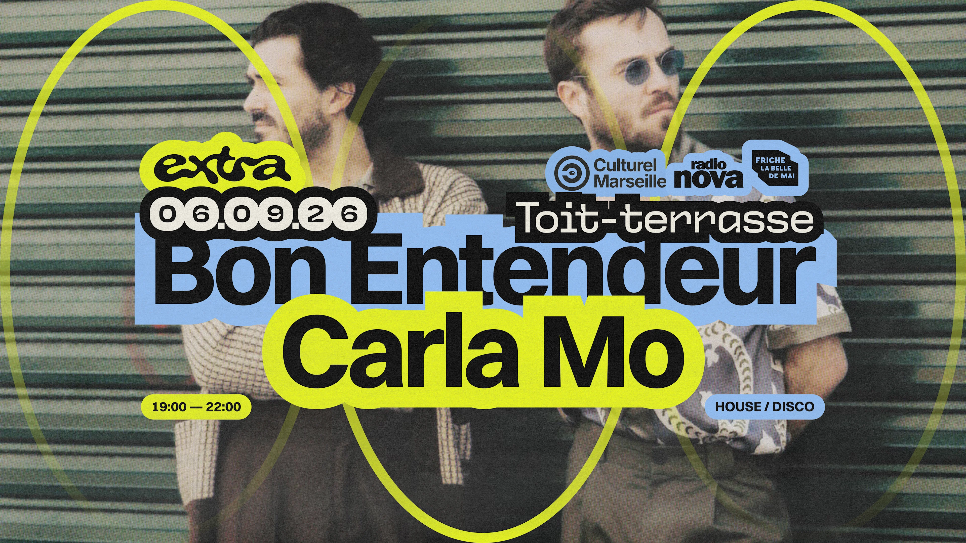 Bon Entendeur + Carla Mo @ Toit-Terrasse Cover