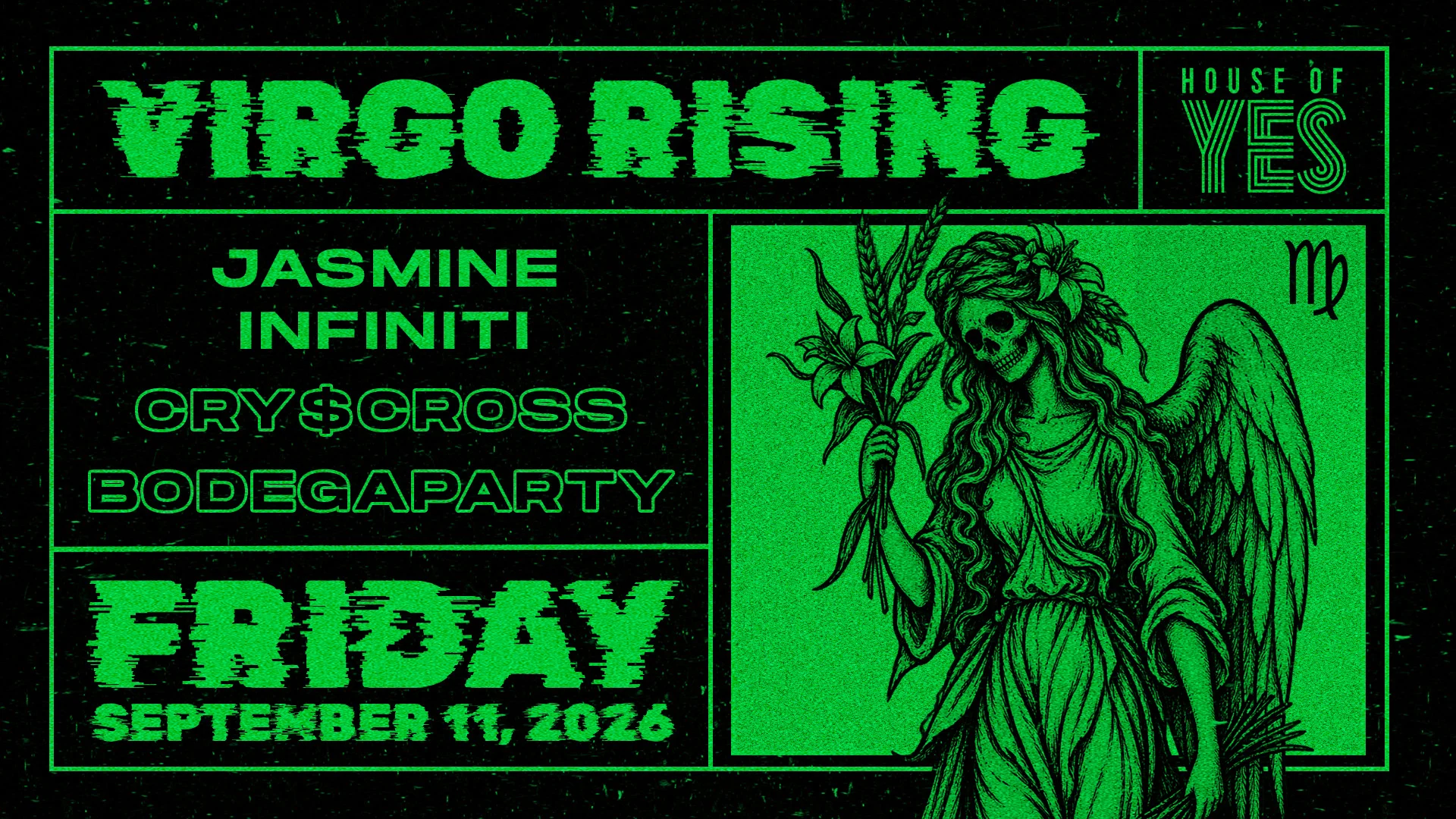 Virgo Rising: Jasmine Infiniti, Cry$Cross, Bodegaparty Cover