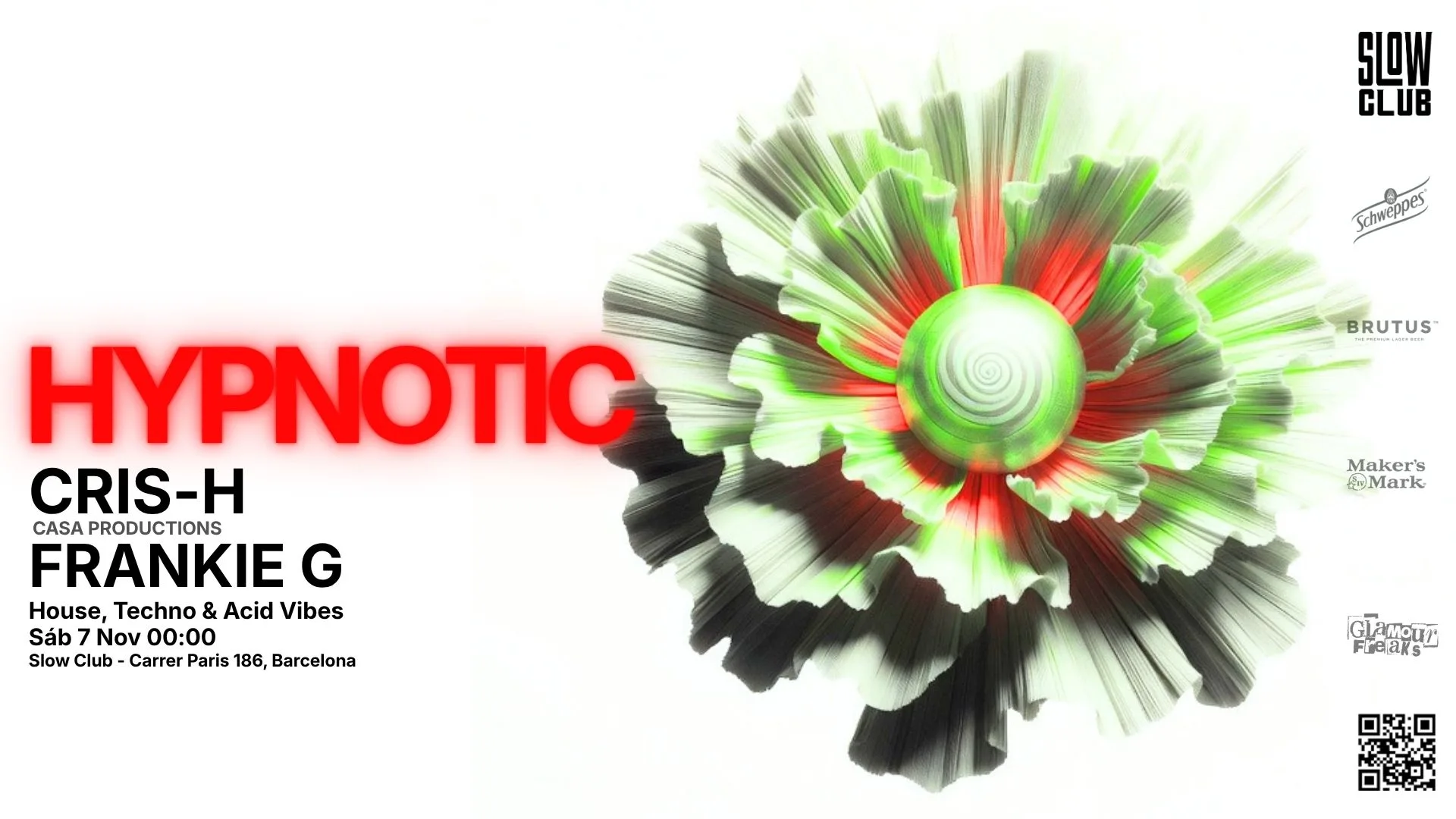 Hypnotic: Cris-H + Frankie G | [Drink Included] Cover