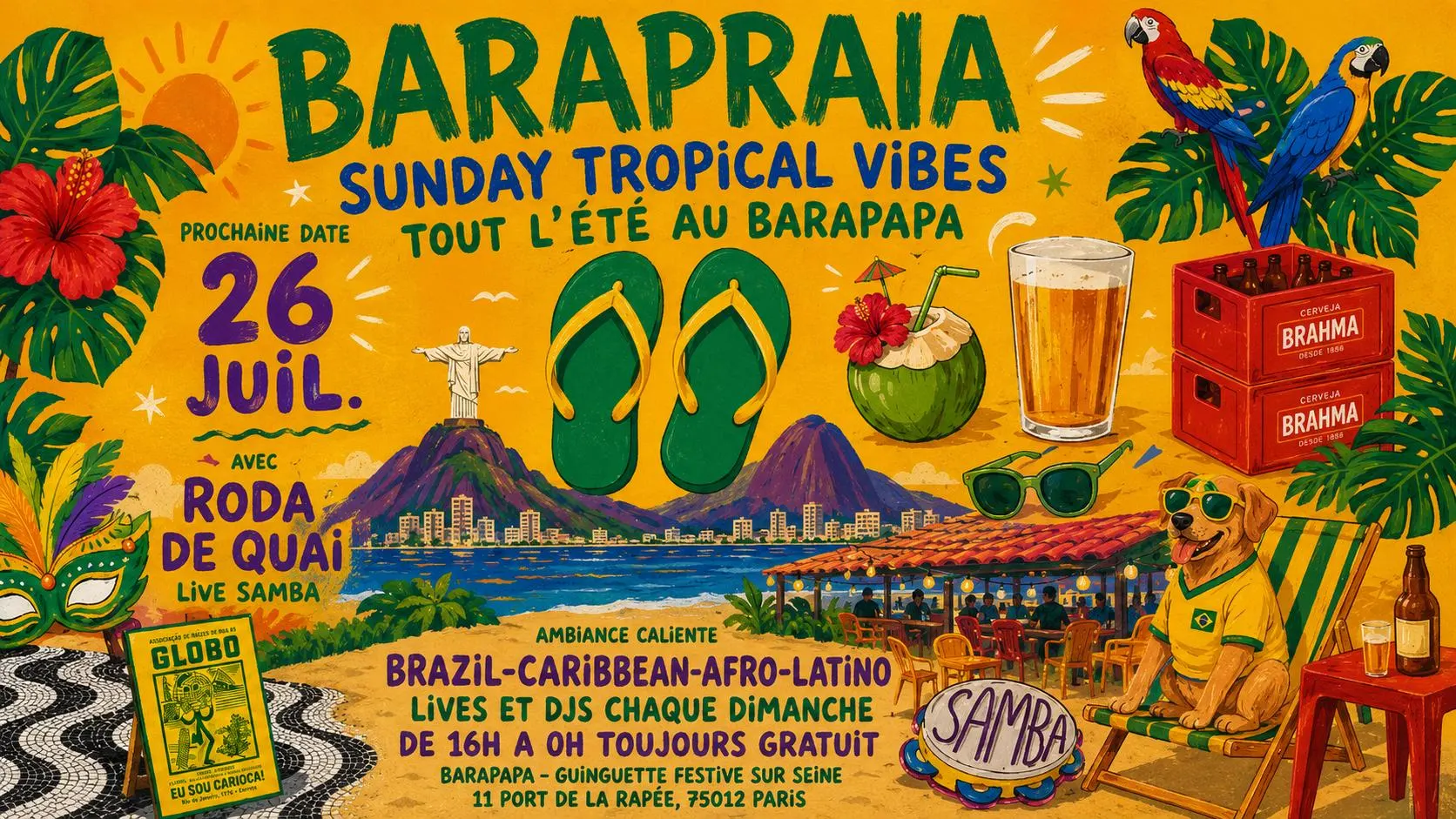 Barapraia - Sunday Tropical Vibes Au Barapapa ! Cover