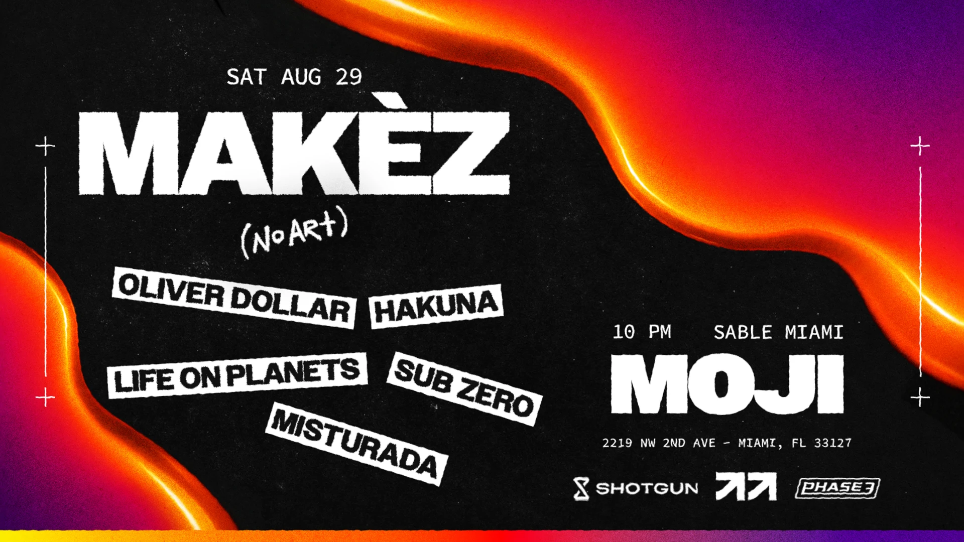 No Art - Makèz Album Release Tour Cover