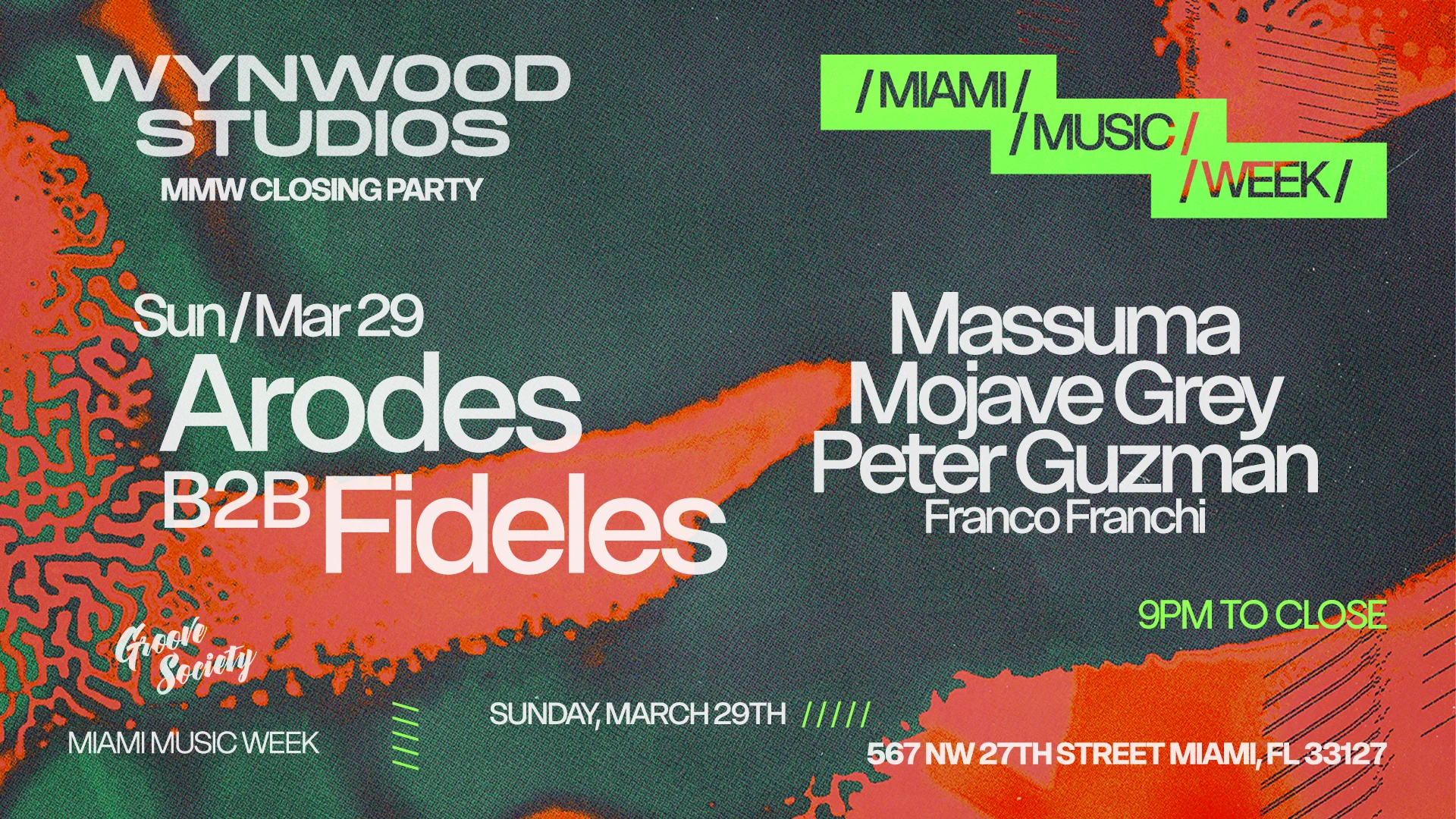 Mmw Closing Party With Arodes And Fideles Cover