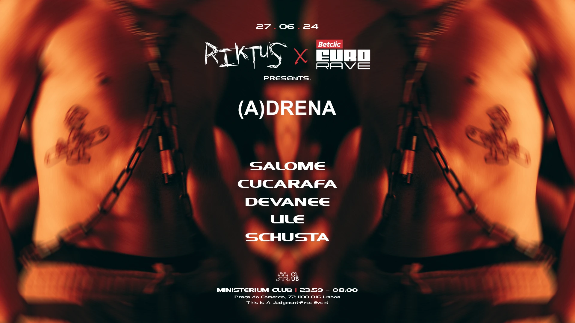 Riktus X Betclic Euro Rave Presents: Adrena With Salome Cover