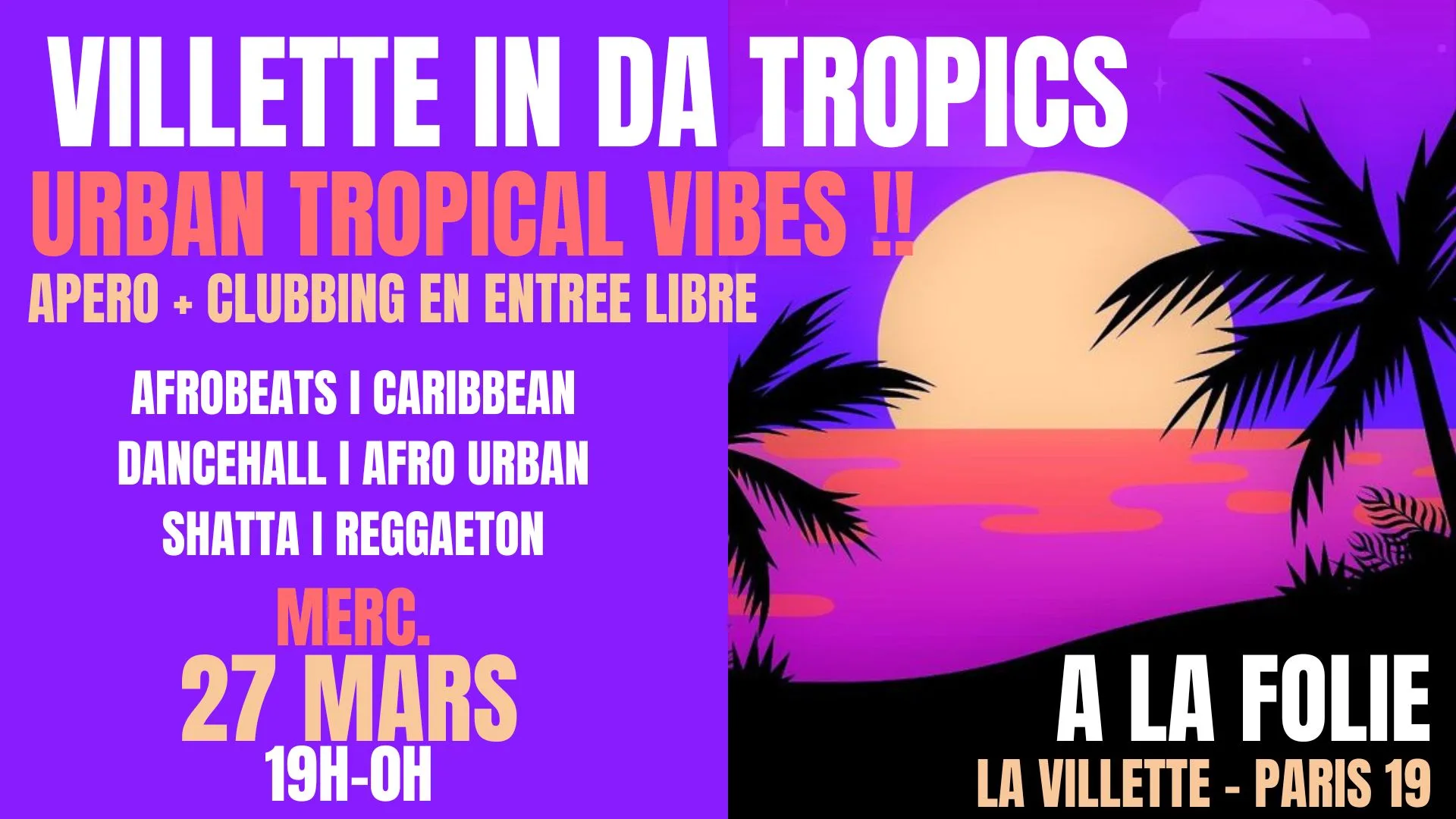 Villette In Da Tropics ~ Urban Tropical Vibes À La Folie ! Cover