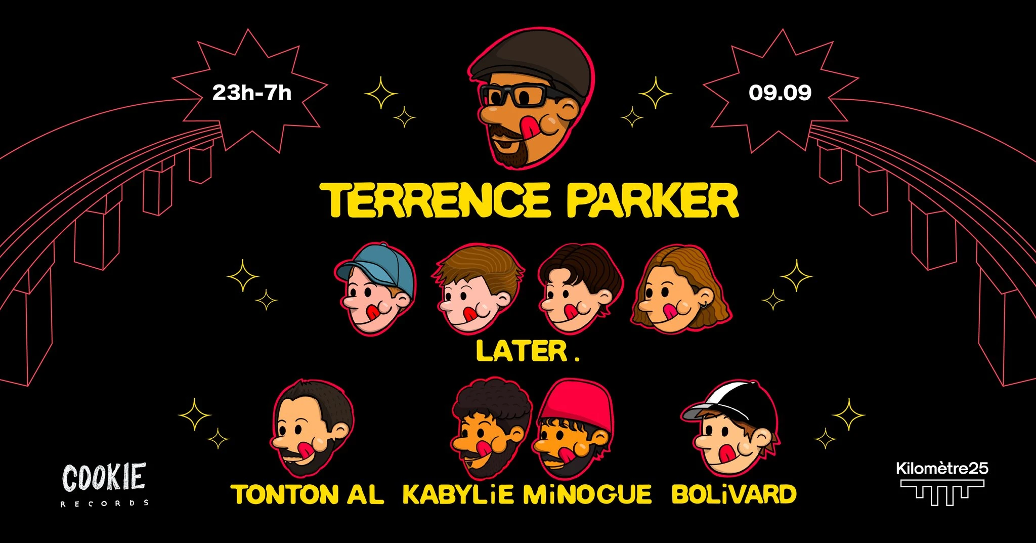 Cookie Records X Kilomètre25 : Terrence Parker, Kabylie Minogue, ... Cover