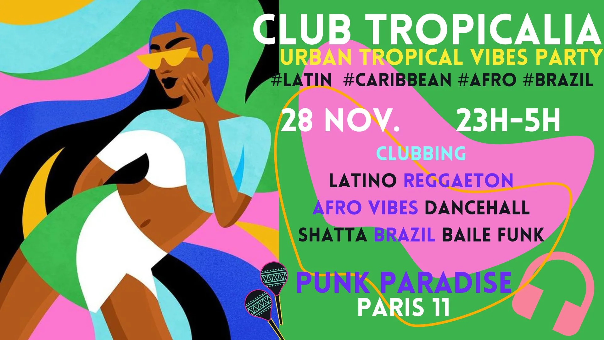 Club Tropicalia 28/11 ~ Afro, Latin, Caribbean, Brazil Vibes Cover