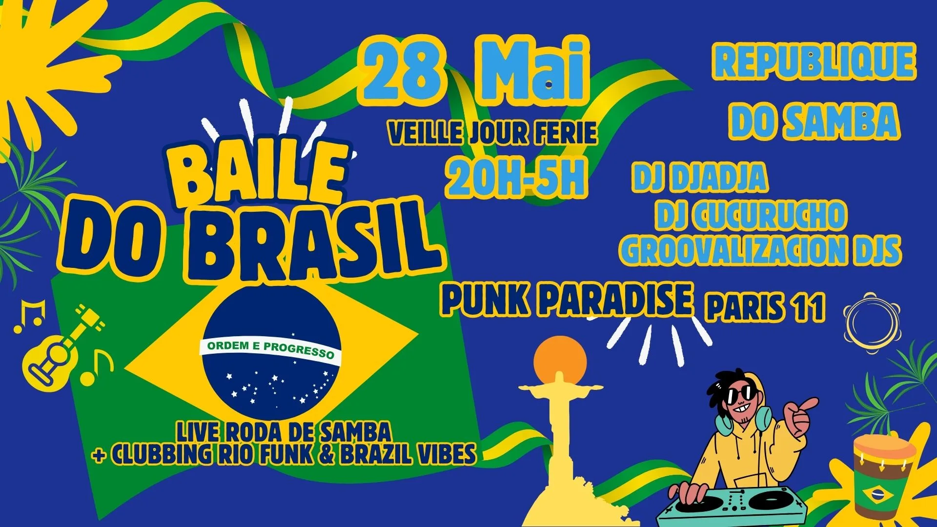 Baile Do Brasil - Live Samba & Clubbing Rio Funk & Br Hits ! Cover