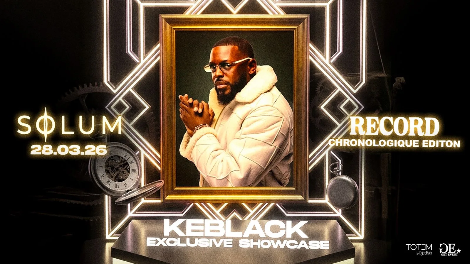 Record X Keblack - Chronologique Edition - Solum Club 28.03 Cover