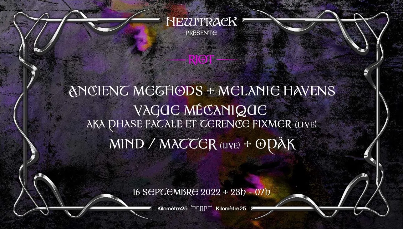 Kilomètre25 X Newtrack : Ancient Methods, Melanie Havens, Opäk... Cover