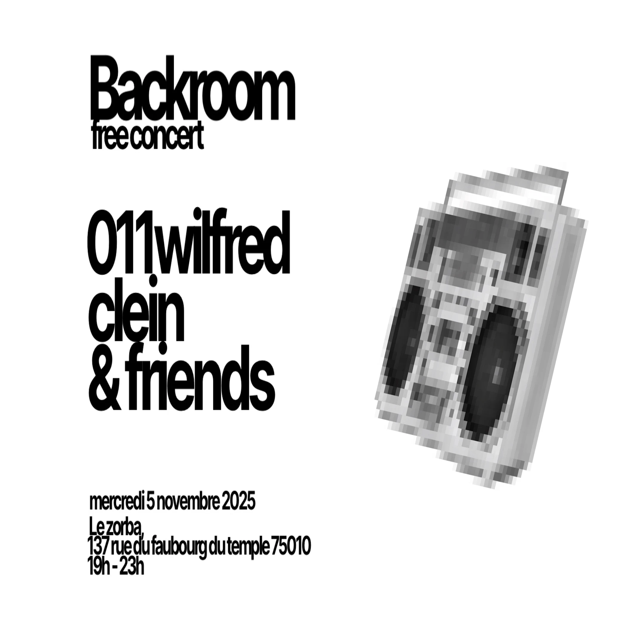 Backroom Concerts Vol. 1 - Clein X 011wilfred And Friends Cover
