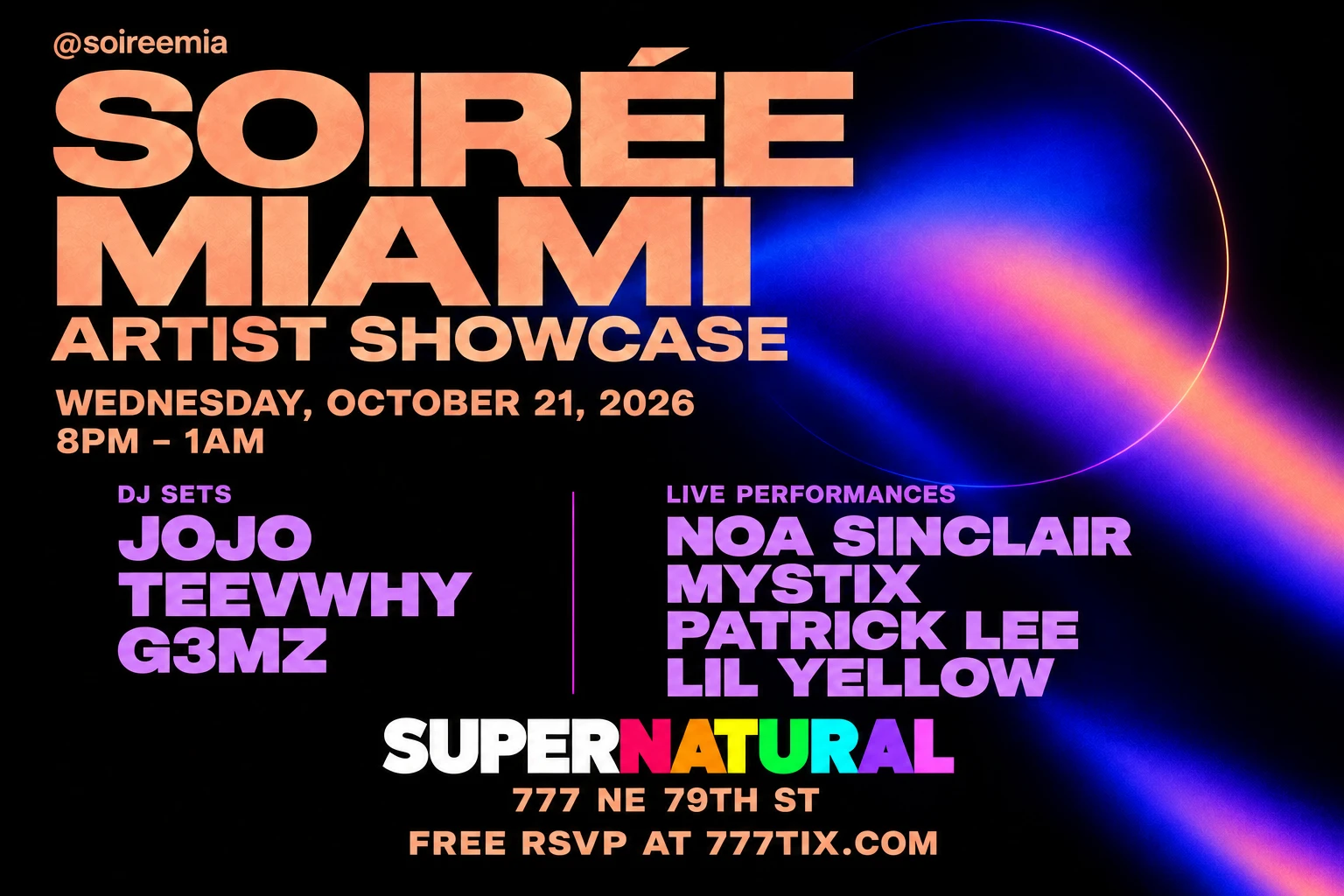 Soirée Miami: Artist Showcase Cover