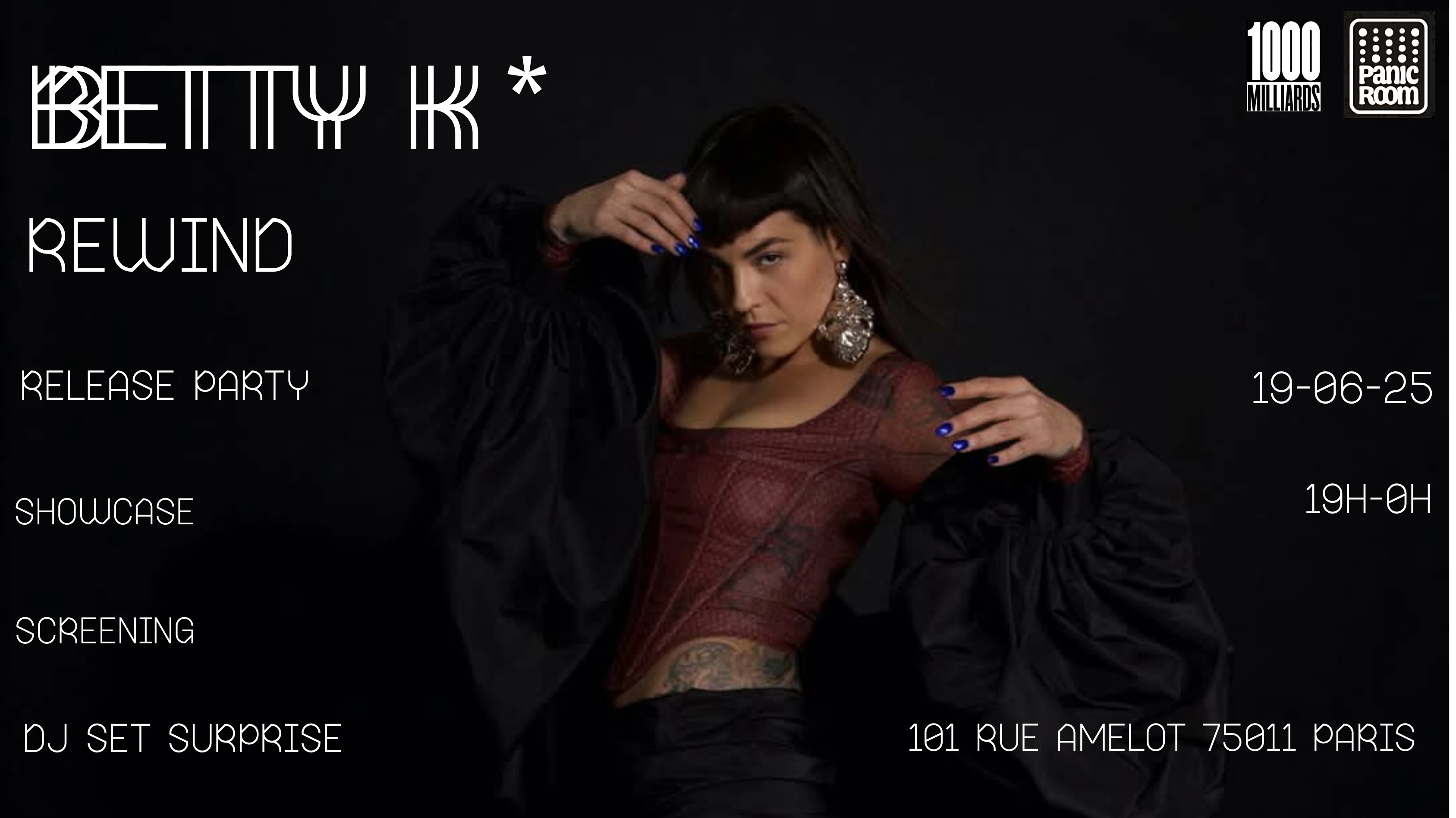 Betty K* - Rewind - Release Party Cover