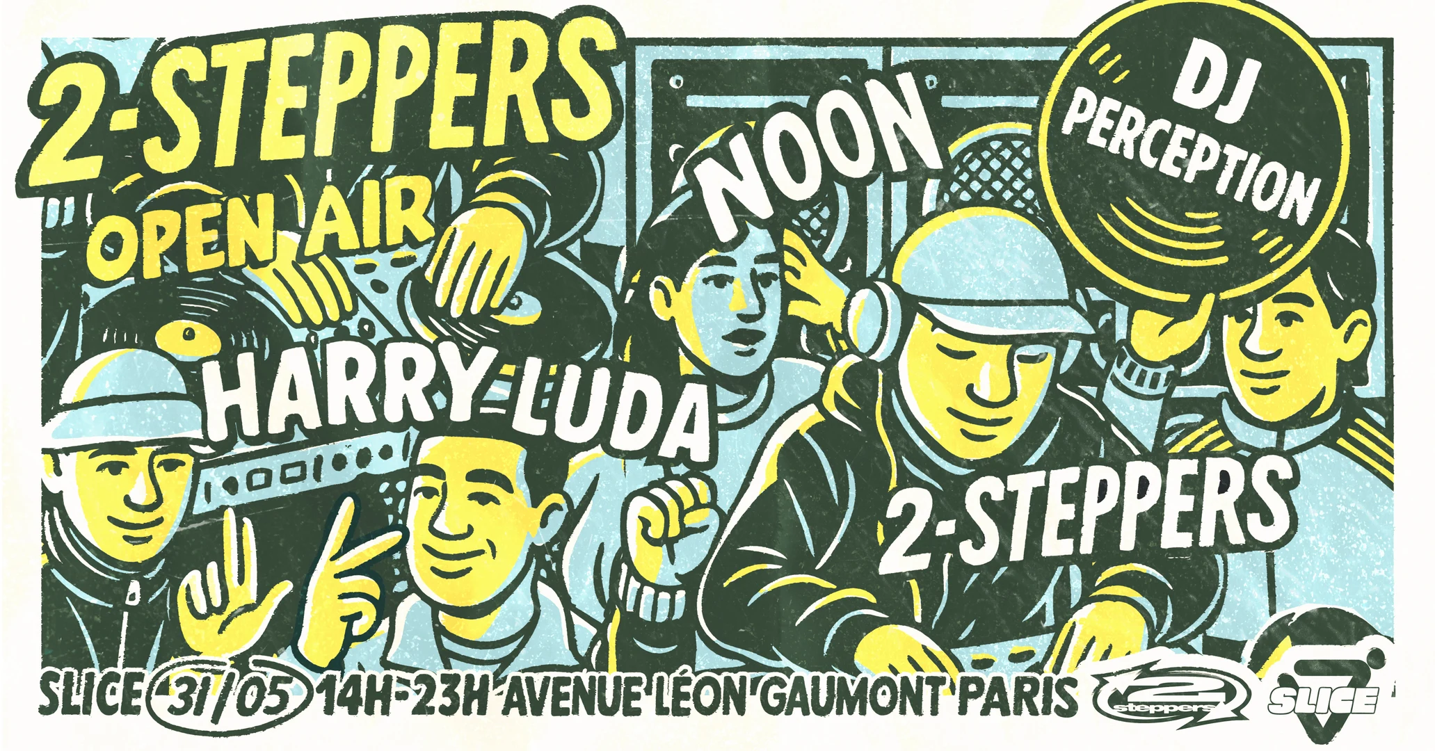 2-Steppers X Slice Open Air Cover