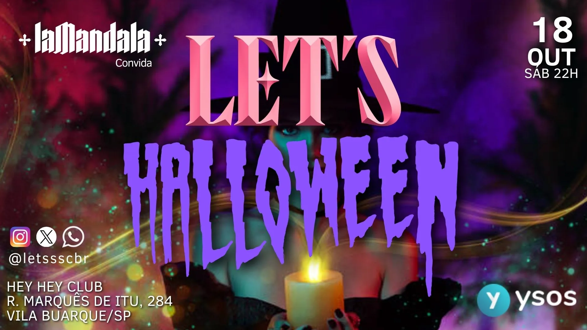 Let's Halloween 18/10 No Hey Hey Club Cover
